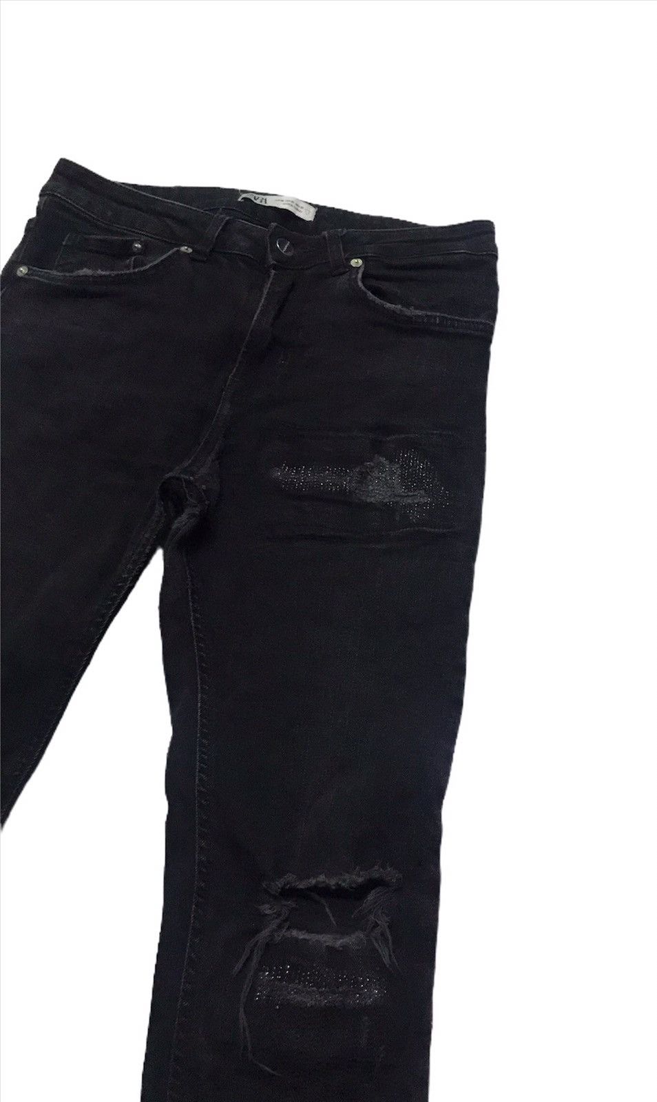 Zara Zara distressed style denim jeans Size US 29 - 2 Thumbnail