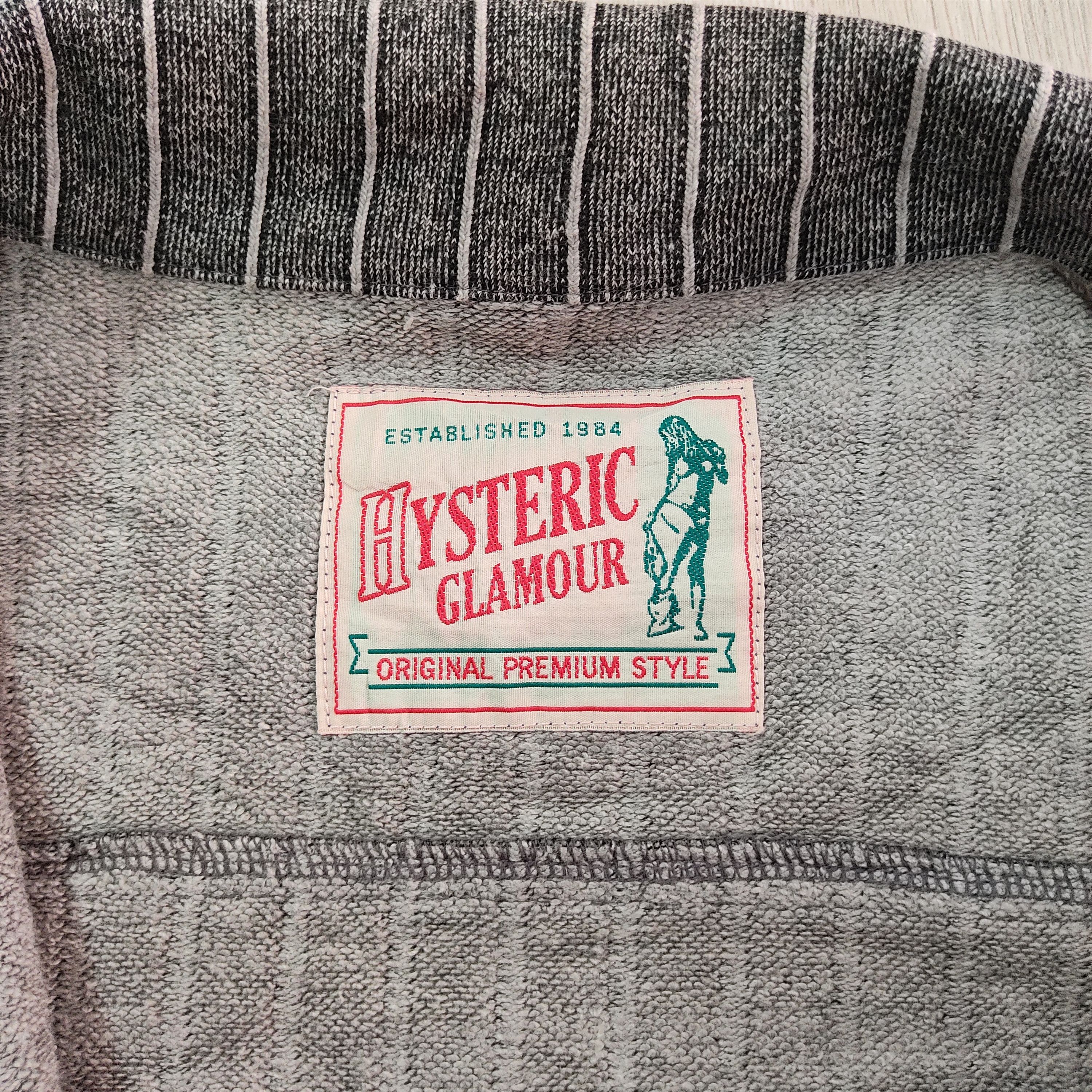 Hysteric Glamour HYSTERIC GLAMOUR BLONDIE Back Hit Striped G Jean Jacket Size US XL / EU 56 / 4 - 16 Thumbnail