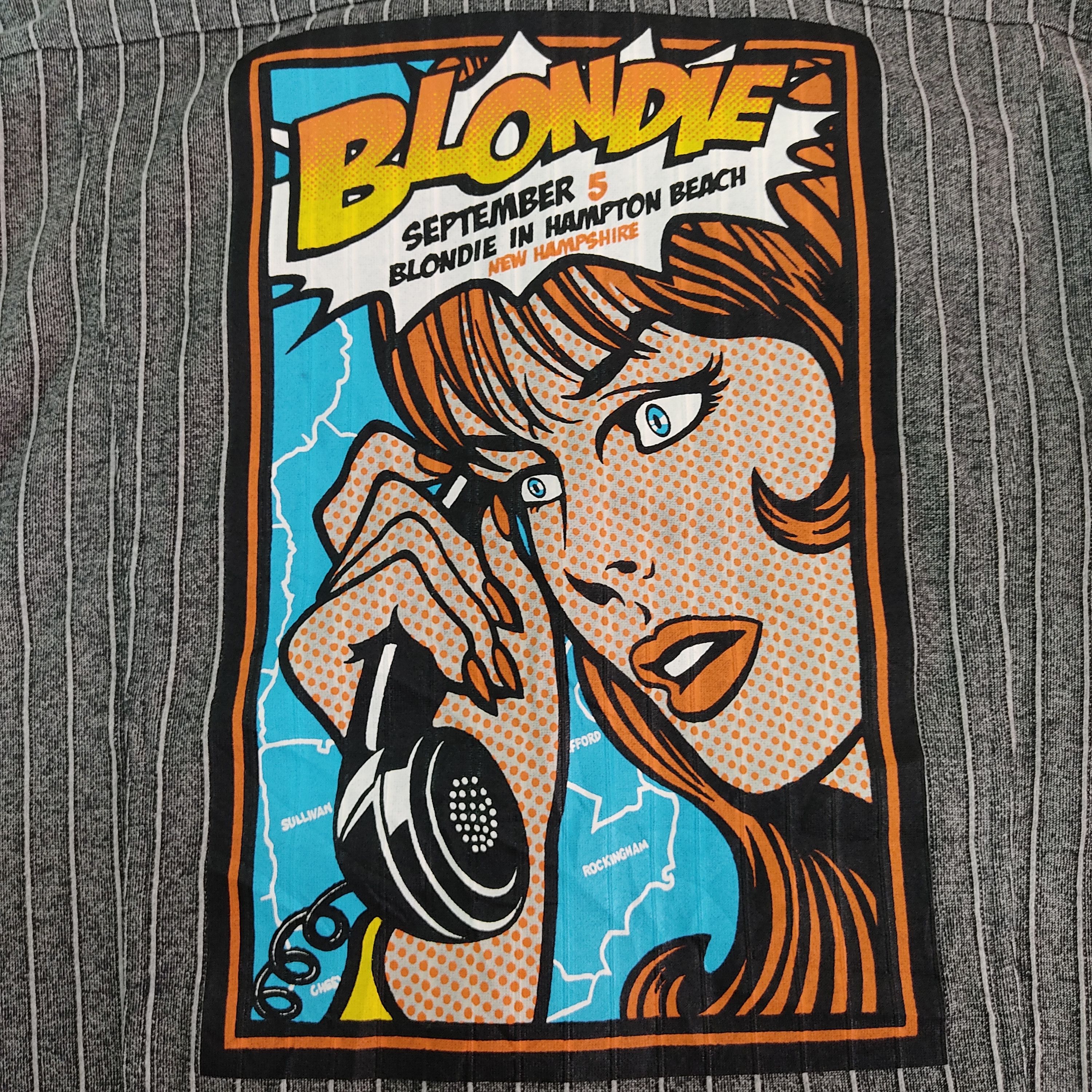 Hysteric Glamour HYSTERIC GLAMOUR BLONDIE Back Hit Striped G Jean Jacket Size US XL / EU 56 / 4 - 11 Thumbnail