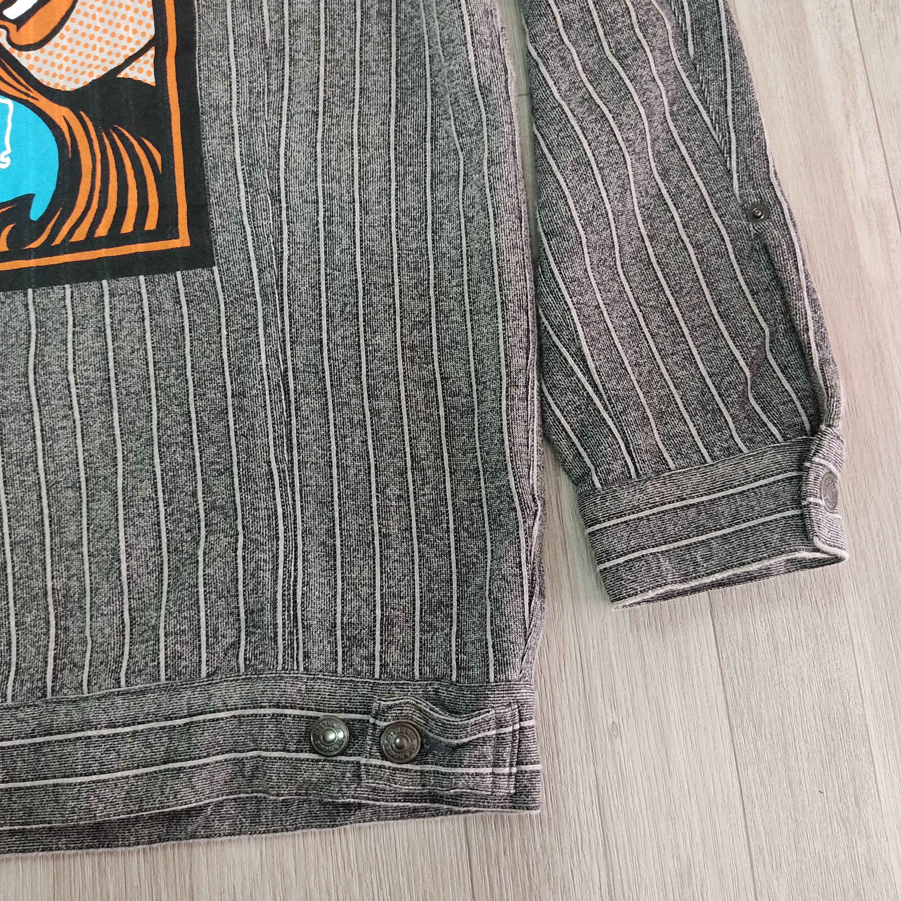 Hysteric Glamour HYSTERIC GLAMOUR BLONDIE Back Hit Striped G Jean Jacket Size US XL / EU 56 / 4 - 8 Thumbnail