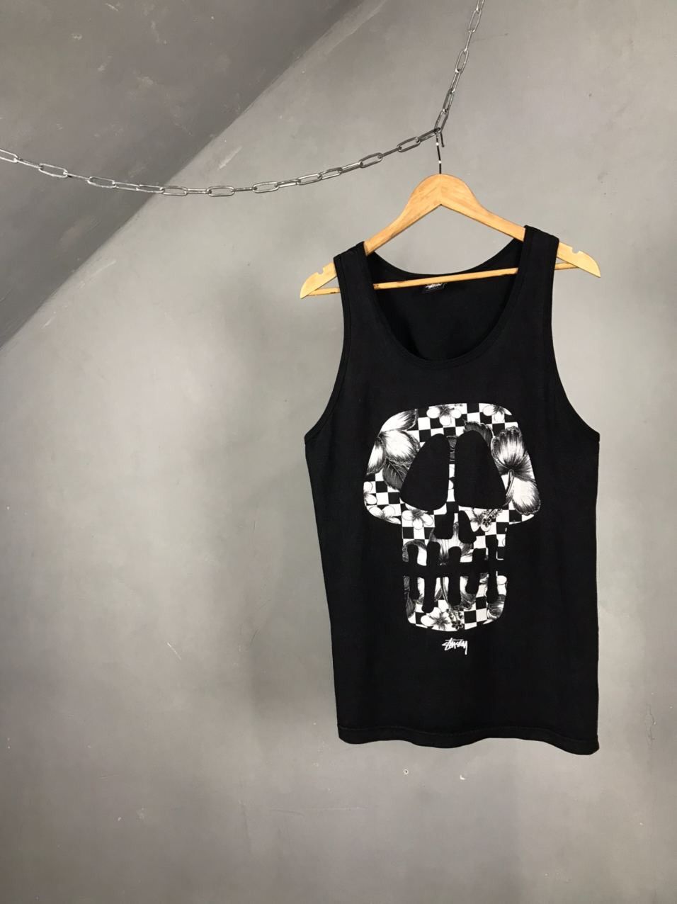 Stussy Stussy skull streetwear black tee Size US M / EU 48-50 / 2 - 1 Thumbnail
