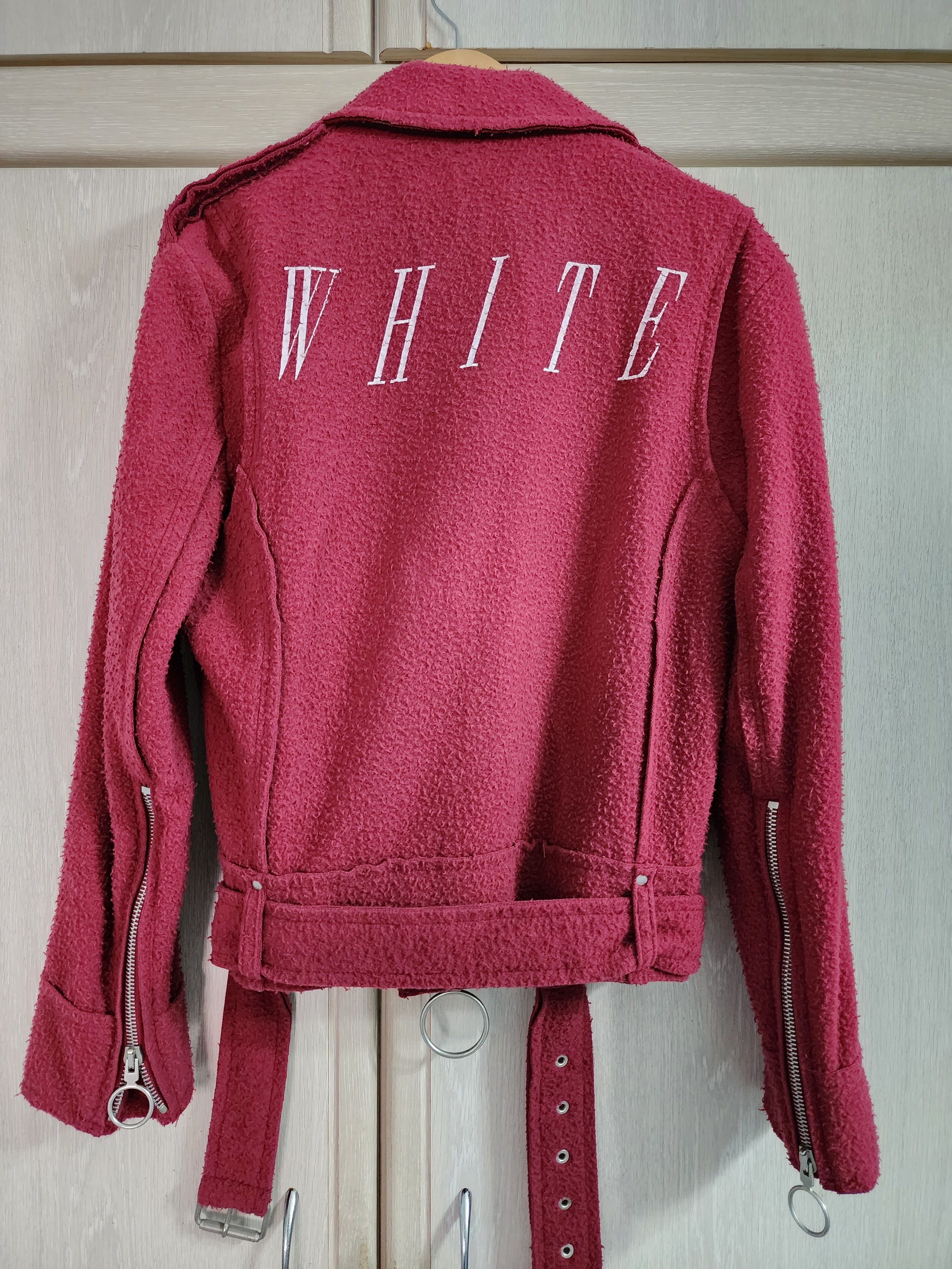 Off-White Wool Perfecto Biker Jacket Size US S / EU 44-46 / 1 - 2 Thumbnail