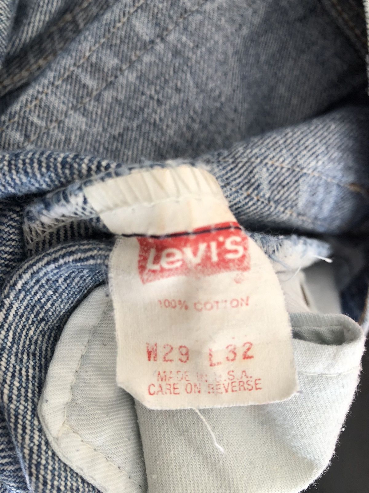 Levi's Vintage 90s Levi’s 550 Acid Wash Denim Cut Off Hem Jeans Size US 29 - 18 Thumbnail
