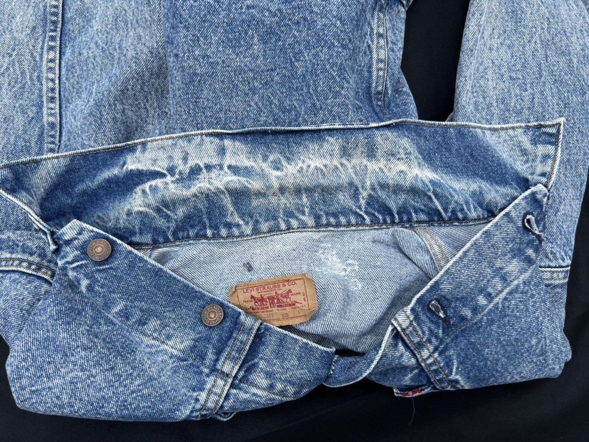 Levi's 80s 90s Levi’s Made in Usa Acid Washed Trucker Denim Jacket Size US L / EU 52-54 / 3 - 15 Thumbnail