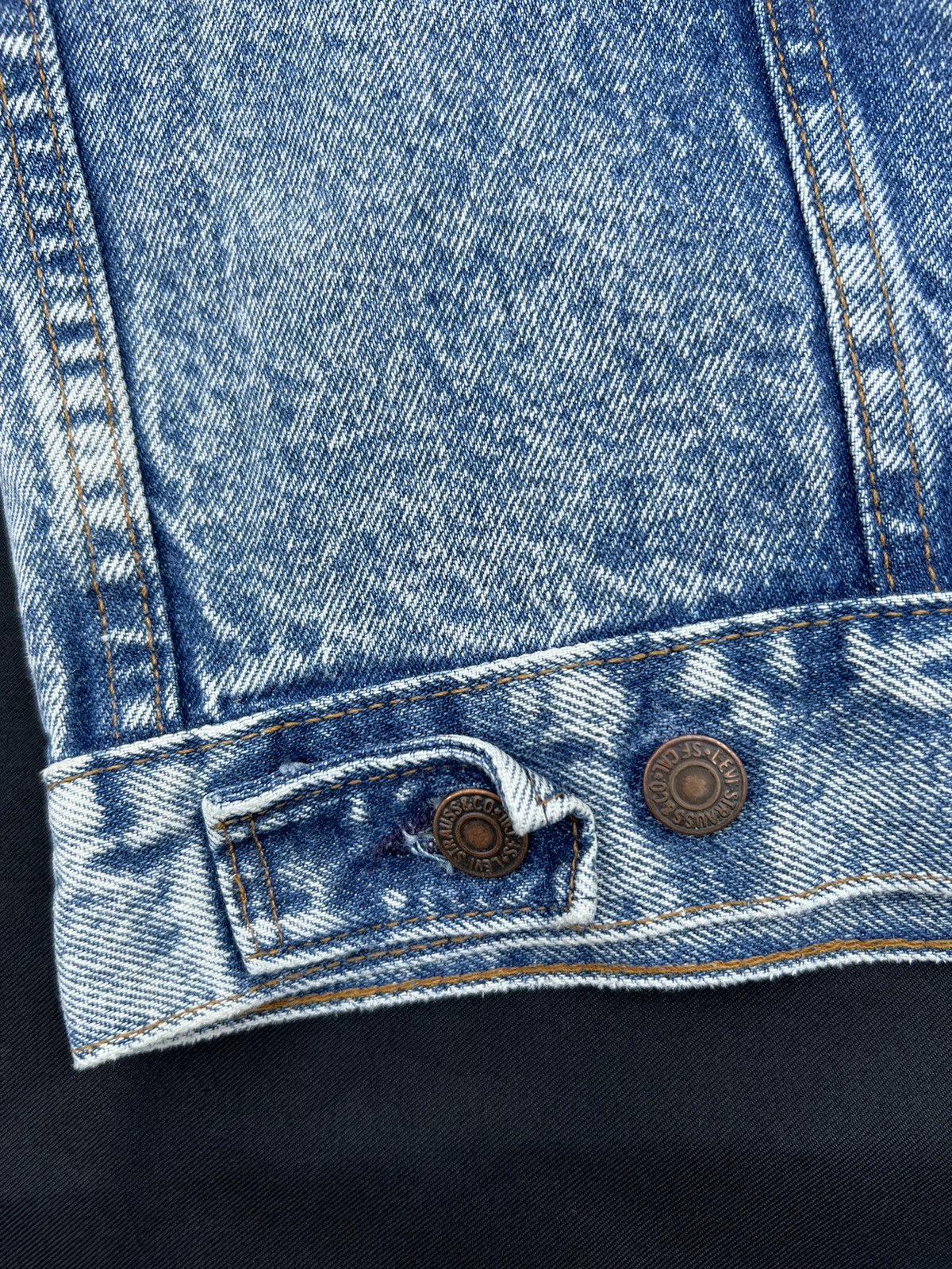 Levi's 80s 90s Levi’s Made in Usa Acid Washed Trucker Denim Jacket Size US L / EU 52-54 / 3 - 11 Thumbnail