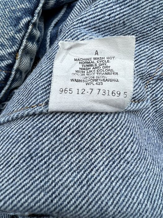 Vintage 80s Levis Denim Trucker Acid Washed Jacket Men's Size L Made In USA