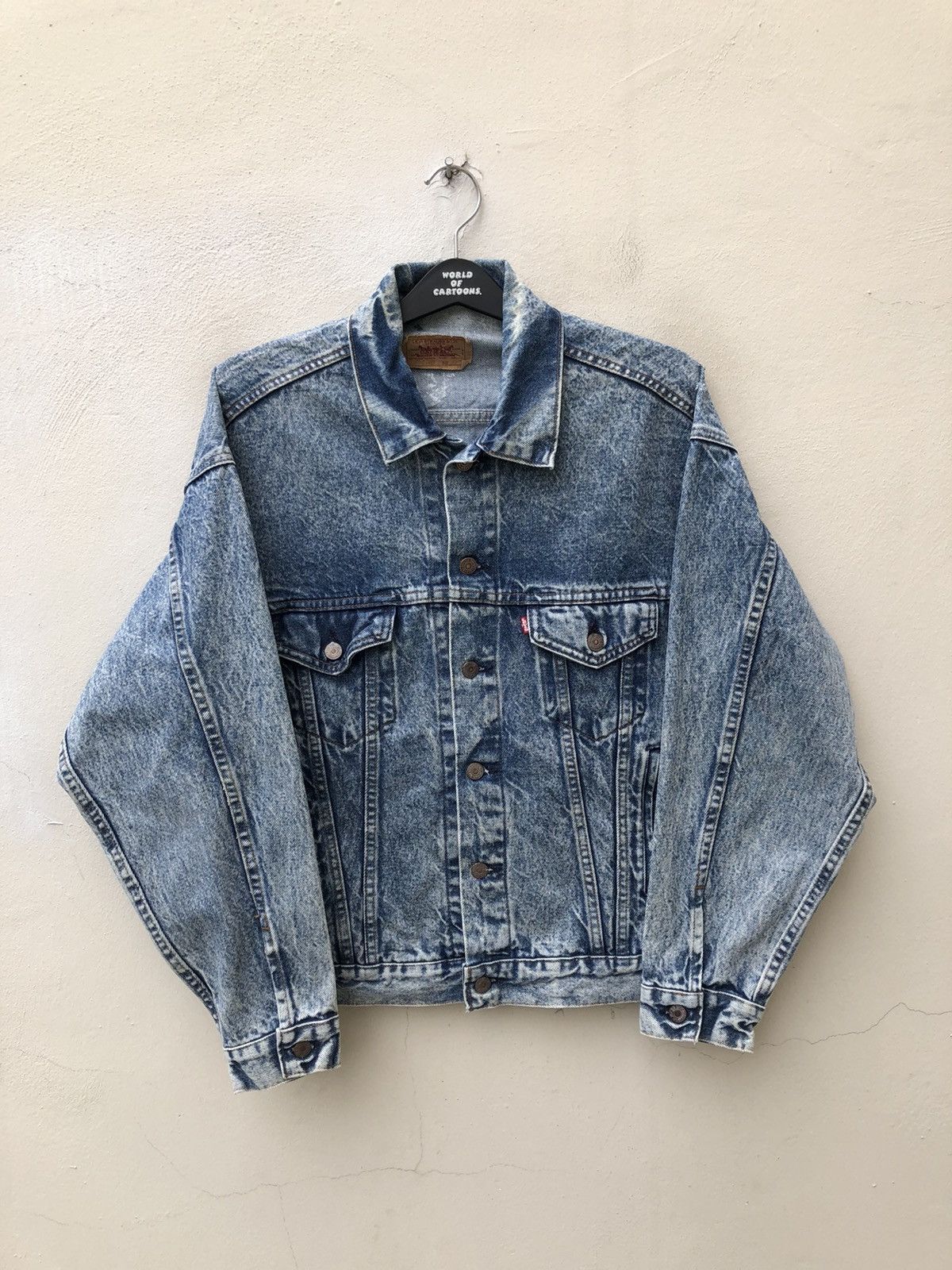 Levi's 80s 90s Levi’s Made in Usa Acid Washed Trucker Denim Jacket Size US L / EU 52-54 / 3 - 16 Thumbnail