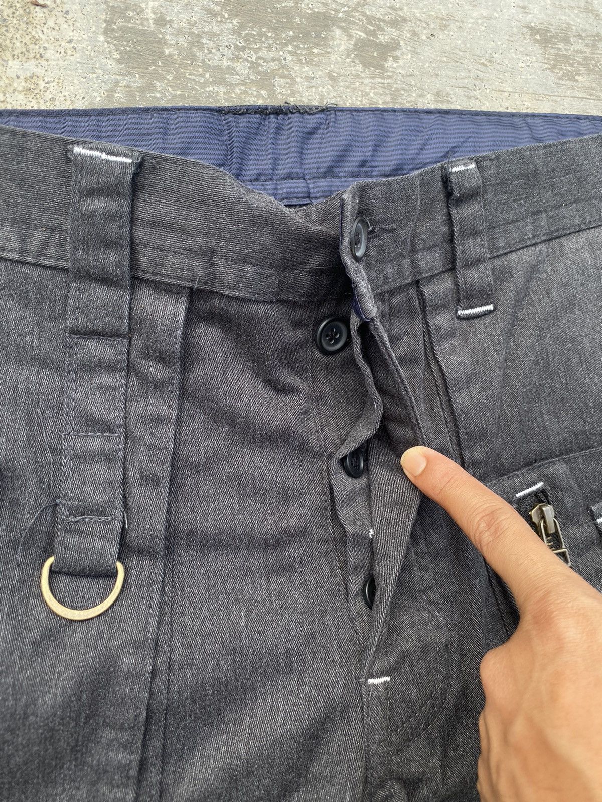 Japanese Brand JAPAN BRAND RAVE PUNK TORNADO BONDAGE COWBOY GORPCORE CARGO Size US 33 - 5 Thumbnail