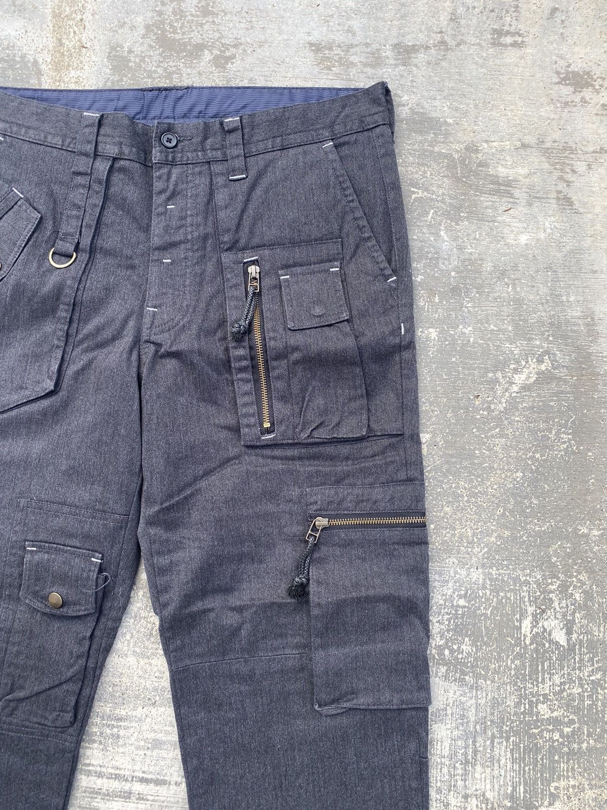 Japanese Brand JAPAN BRAND RAVE PUNK TORNADO BONDAGE COWBOY GORPCORE CARGO Size US 33 - 3 Thumbnail