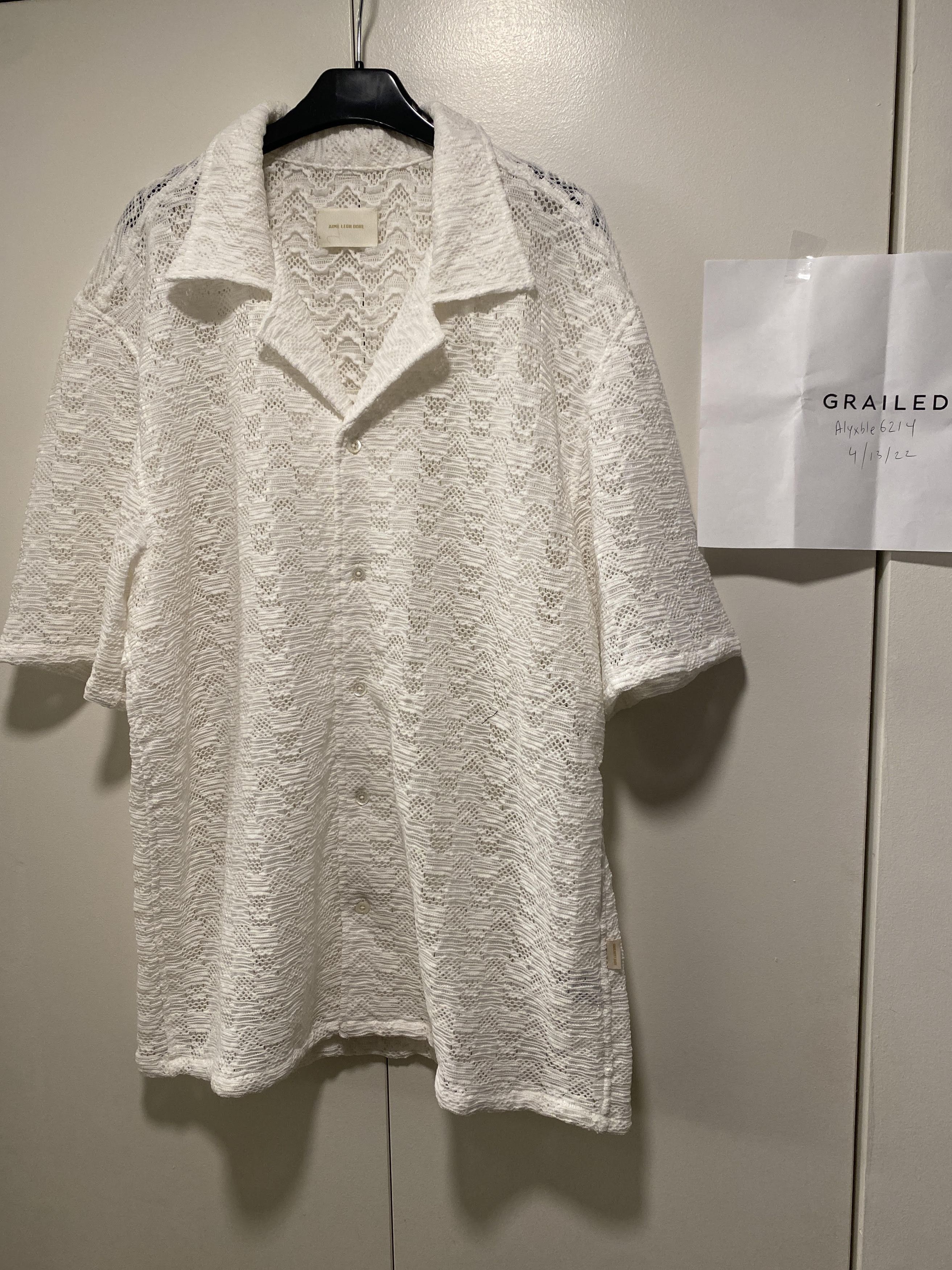 Aime Leon Dore NWT aime leon dore rico shirt white large ALD Size US L / EU 52-54 / 3 - 8 Thumbnail