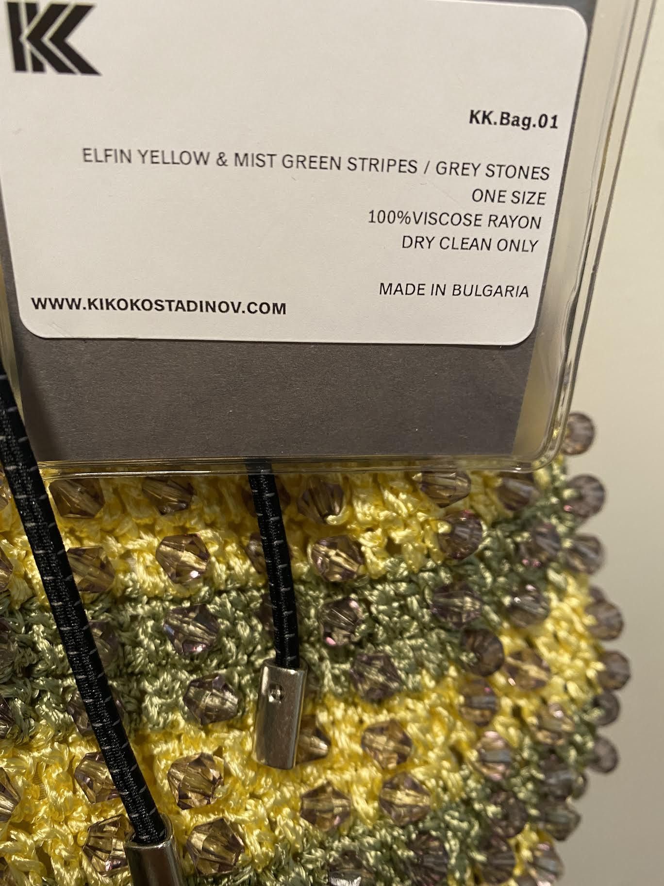 Kiko Kostadinov Kiko Kostadinov Bag 01 Elfin Yellow crochet bag clutch Size ONE SIZE - 4 Thumbnail