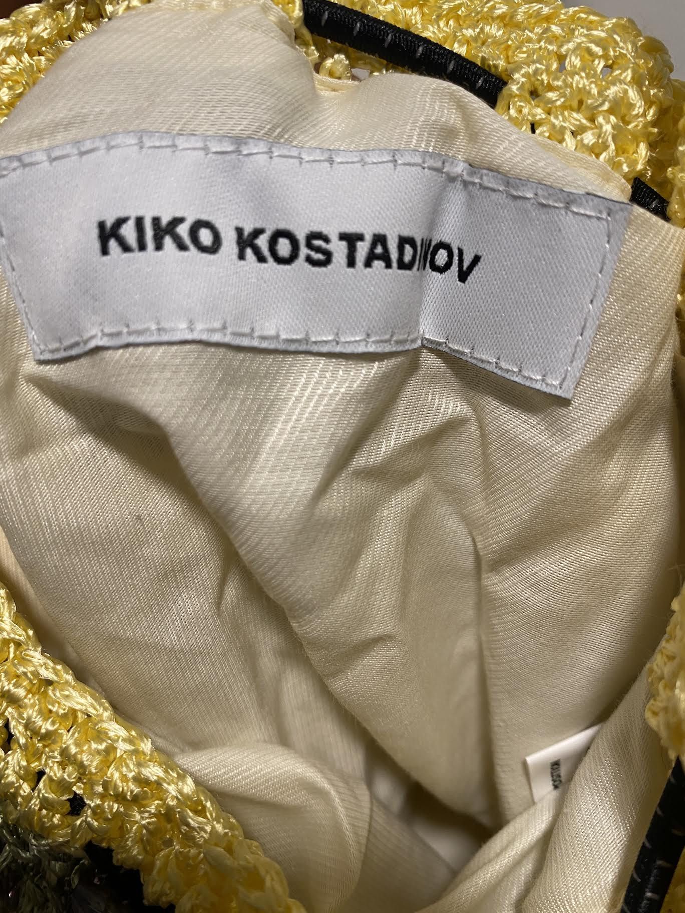 Kiko Kostadinov Kiko Kostadinov Bag 01 Elfin Yellow crochet bag clutch Size ONE SIZE - 5 Thumbnail