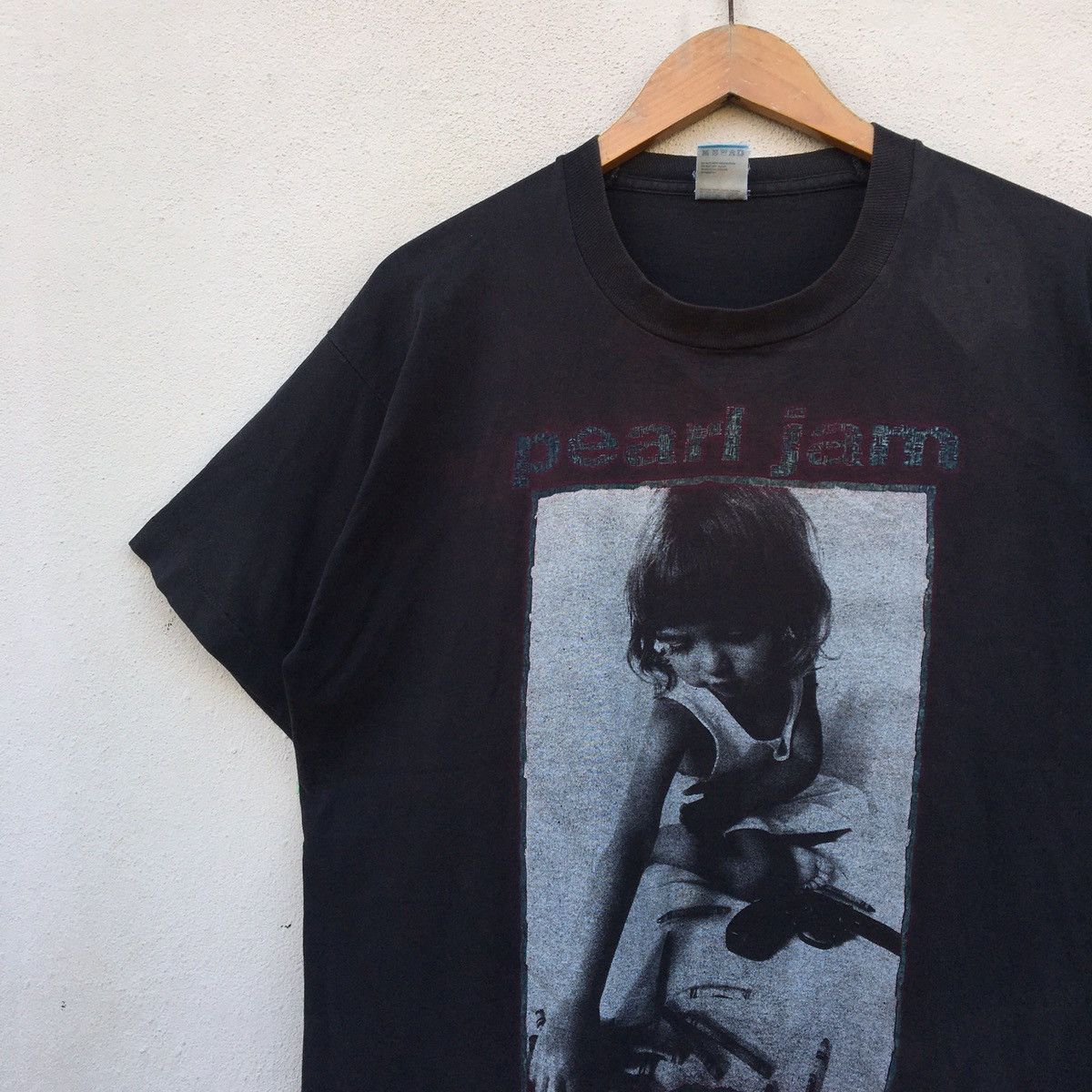 Band Tees × Vintage Vintage 1992 PEARL JAM CHOICES CRAYONS GRUNGE BAND T-shirt Size US XL / EU 56 / 4 - 4 Thumbnail