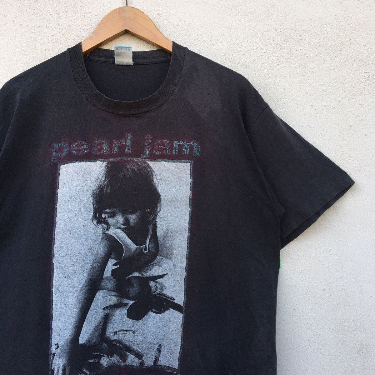 Band Tees × Vintage Vintage 1992 PEARL JAM CHOICES CRAYONS GRUNGE BAND T-shirt Size US XL / EU 56 / 4 - 3 Thumbnail