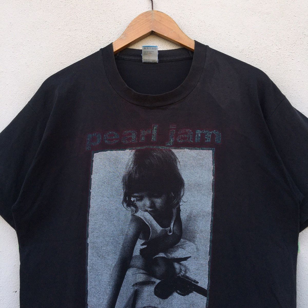 Band Tees × Vintage Vintage 1992 PEARL JAM CHOICES CRAYONS GRUNGE BAND T-shirt Size US XL / EU 56 / 4 - 2 Thumbnail