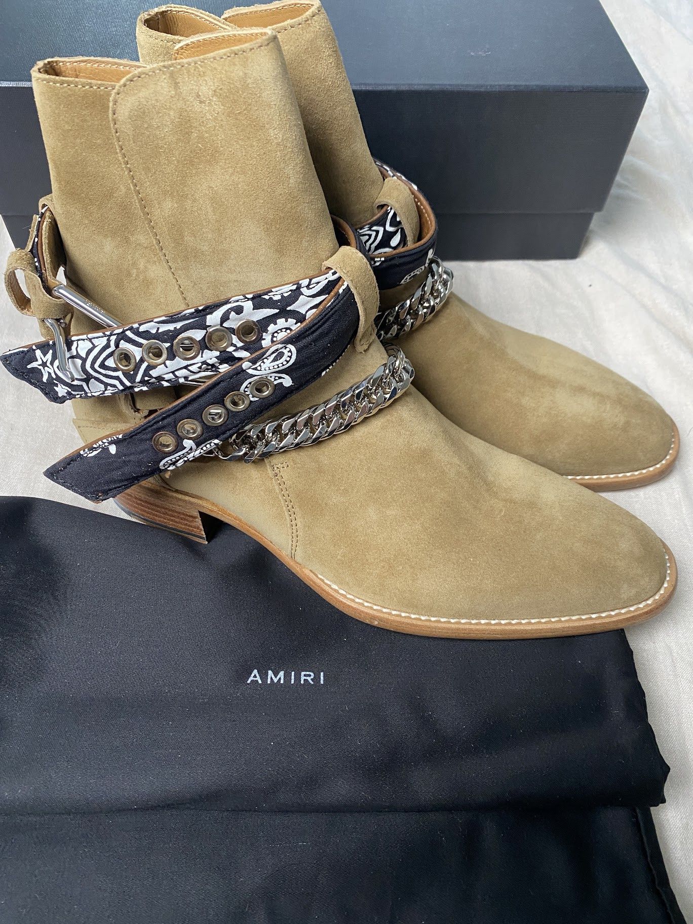 Amiri AMIRI bandana buckle chain jodhpur boots Size US 8 / EU 41 - 2 Thumbnail