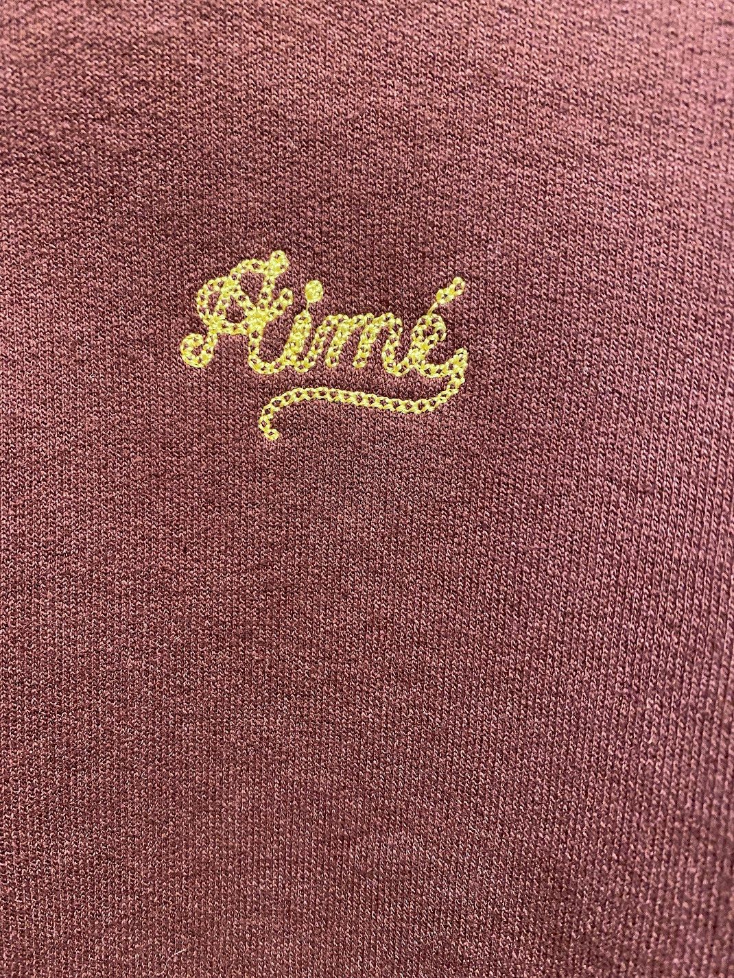 Aime Leon Dore Chain Stitch Quarter Zip Sweatshirt - chocolate truffle Size US XL / EU 56 / 4 - 8 Thumbnail