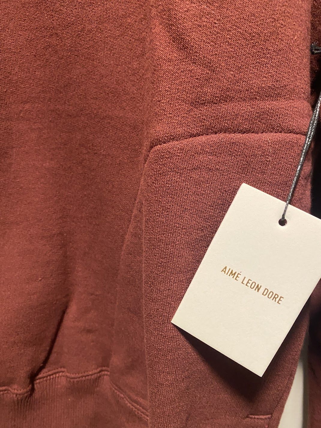 Aime Leon Dore Chain Stitch Quarter Zip Sweatshirt - chocolate truffle Size US XL / EU 56 / 4 - 5 Thumbnail