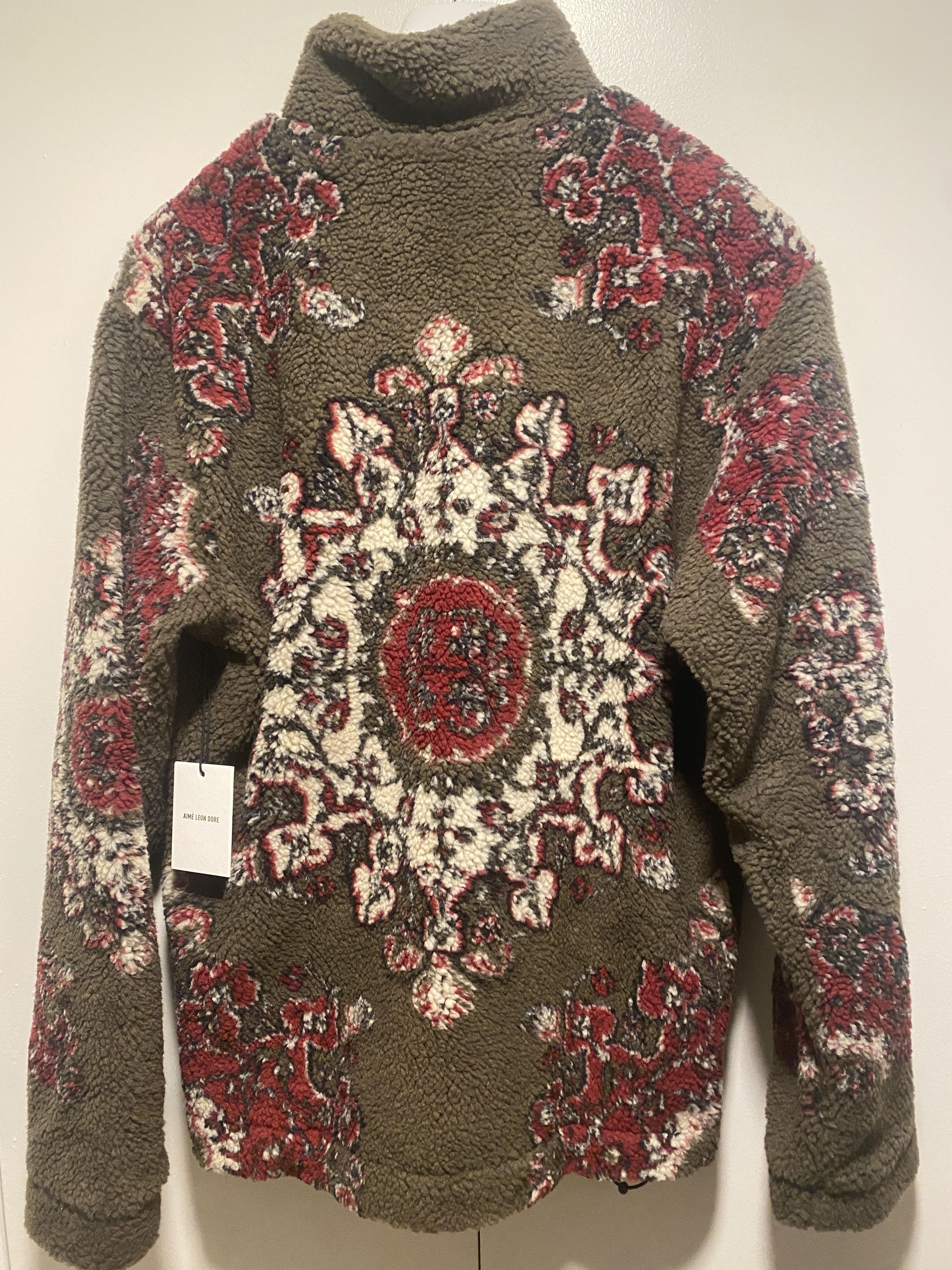 Aime Leon Dore Aime Leon Dore Rug Motif Fleece Zip-Up Jacket Size US L / EU 52-54 / 3 - 2 Thumbnail