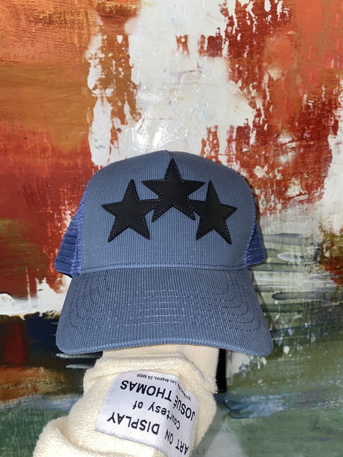 Amiri Amiri blue 3 star hat Size ONE SIZE - 2 Thumbnail