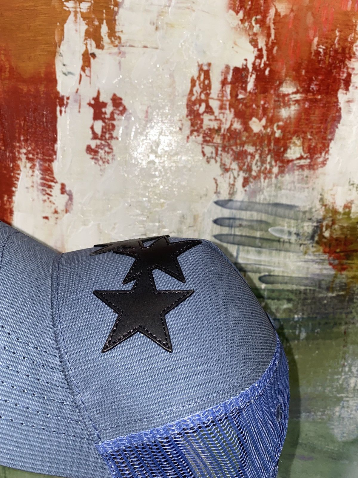 Amiri Amiri blue 3 star hat Size ONE SIZE - 8 Thumbnail