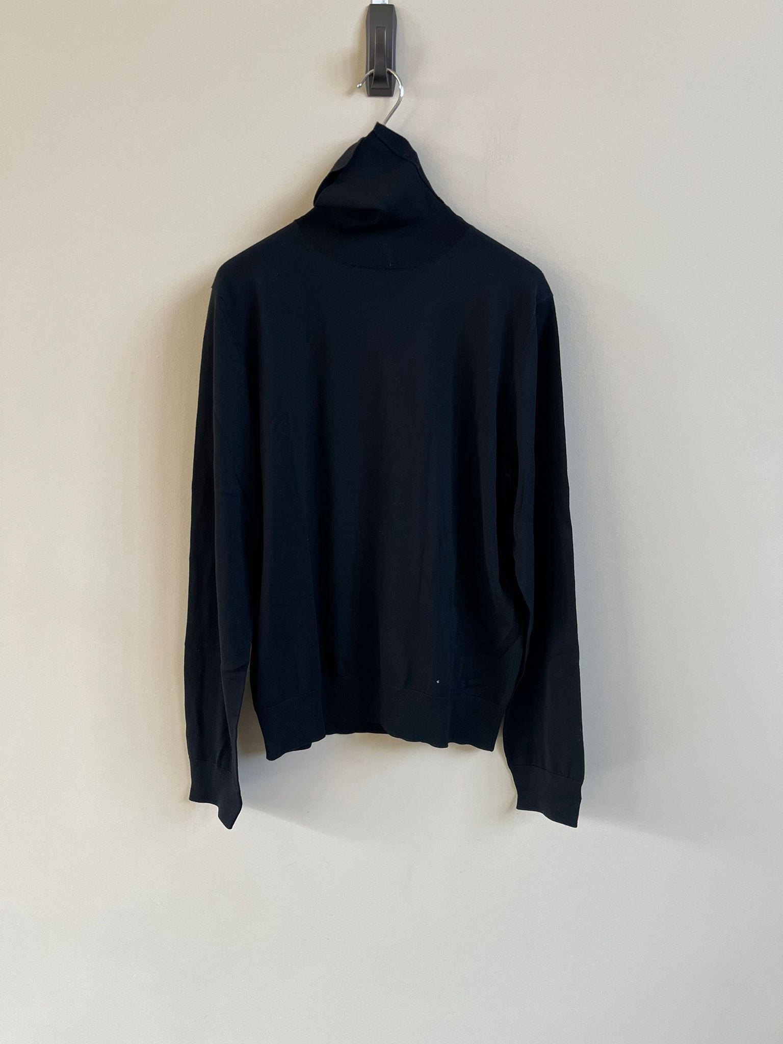 Pull Angora Noir Col Roulé - 80% Angora, Très Doux Et Léger - Taille XL - Neuf Sans étiquette