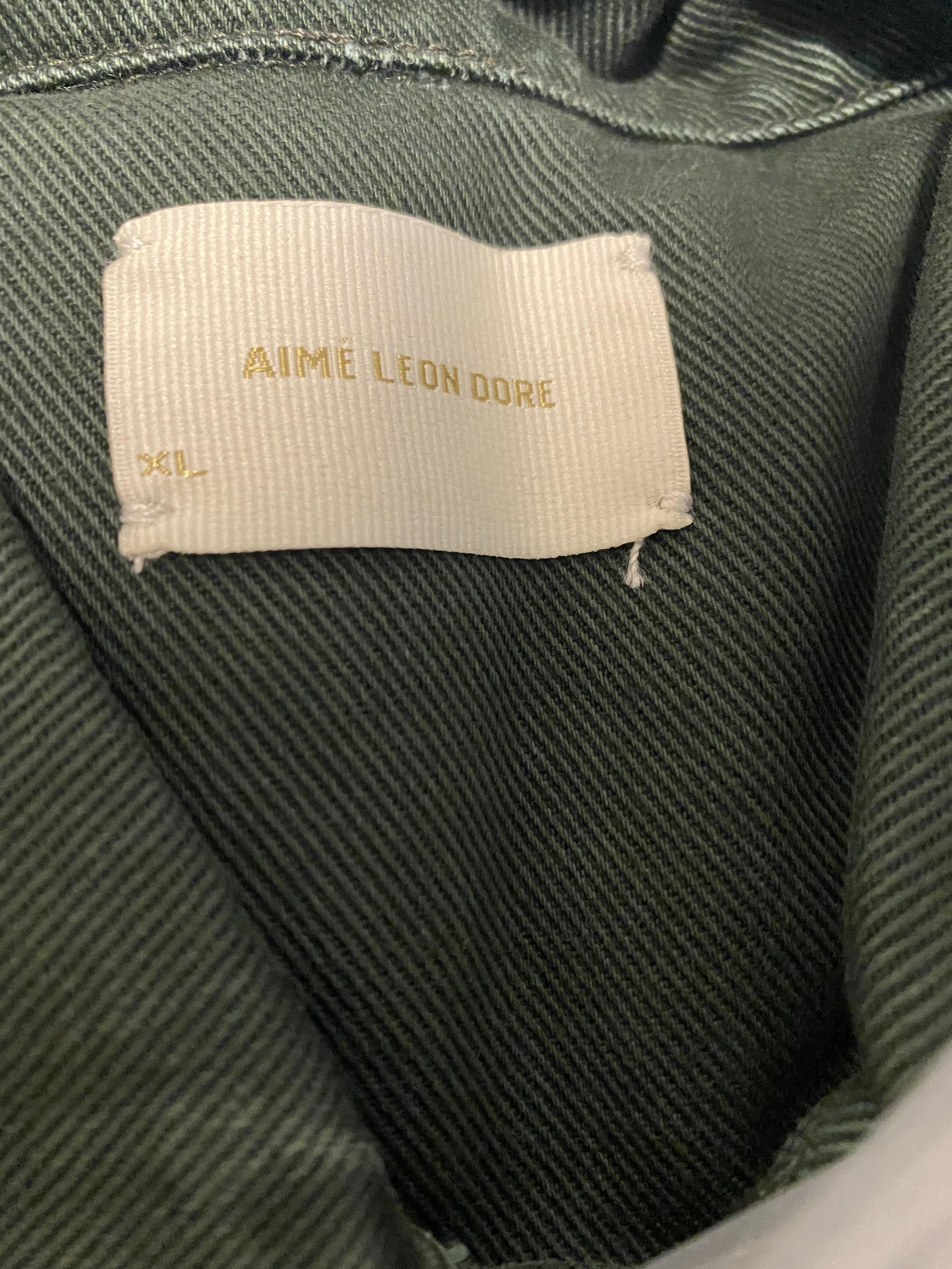 Aime Leon Dore Aime Leon Dore Denim Overshirt - green f/w 21 Size US XL / EU 56 / 4 - 8 Thumbnail