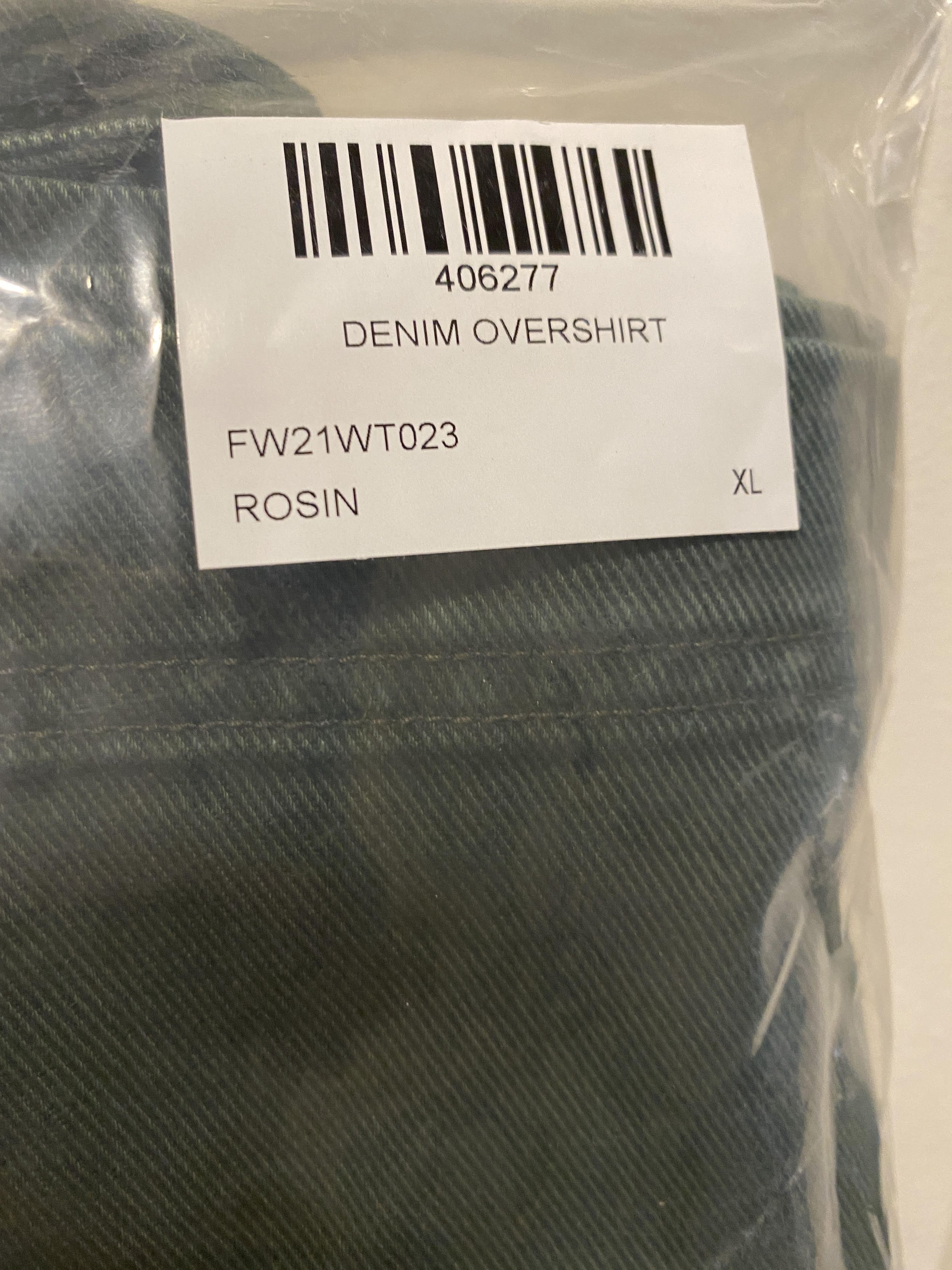 Aime Leon Dore Aime Leon Dore Denim Overshirt - green f/w 21 Size US XL / EU 56 / 4 - 9 Thumbnail