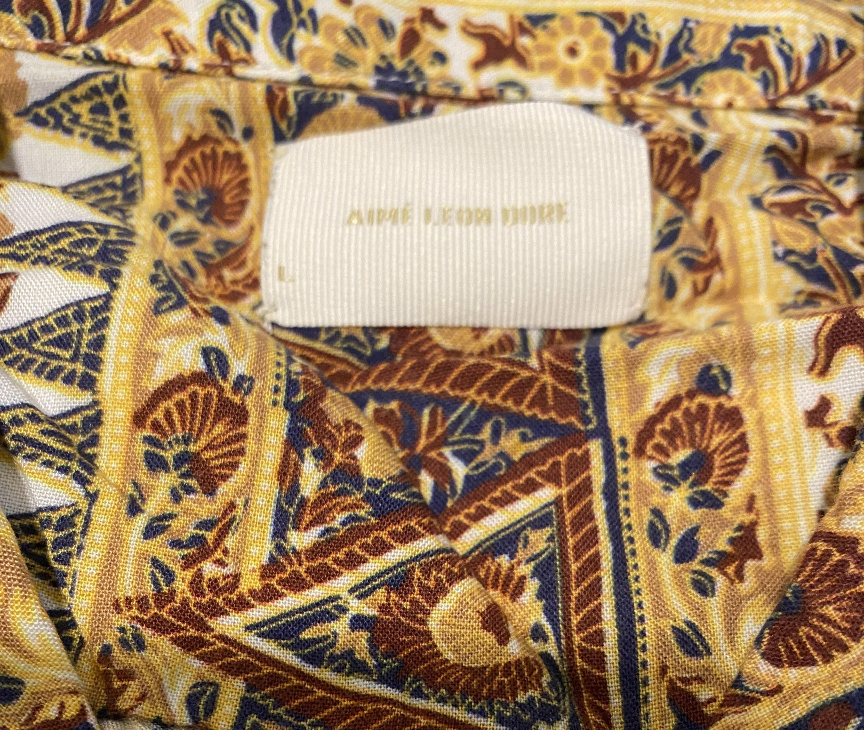 Aime Leon Dore Aime Leon Dore Printed Leisure Shirt- barocco bronze Size US L / EU 52-54 / 3 - 5 Thumbnail