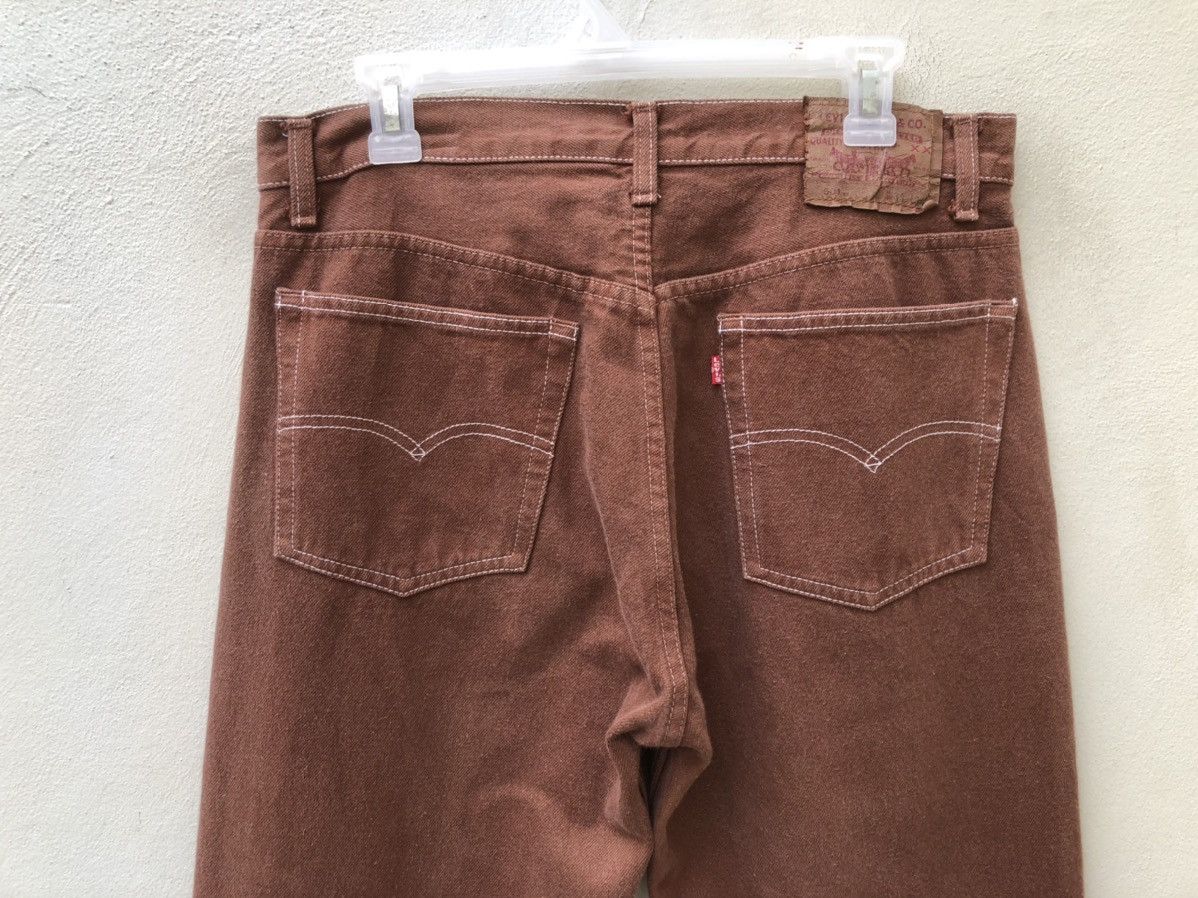 Levi's Vintage Late 80s Levi’s 501 Made in Usa Jeans Brown Denim Size US 32 / EU 48 - 10 Thumbnail