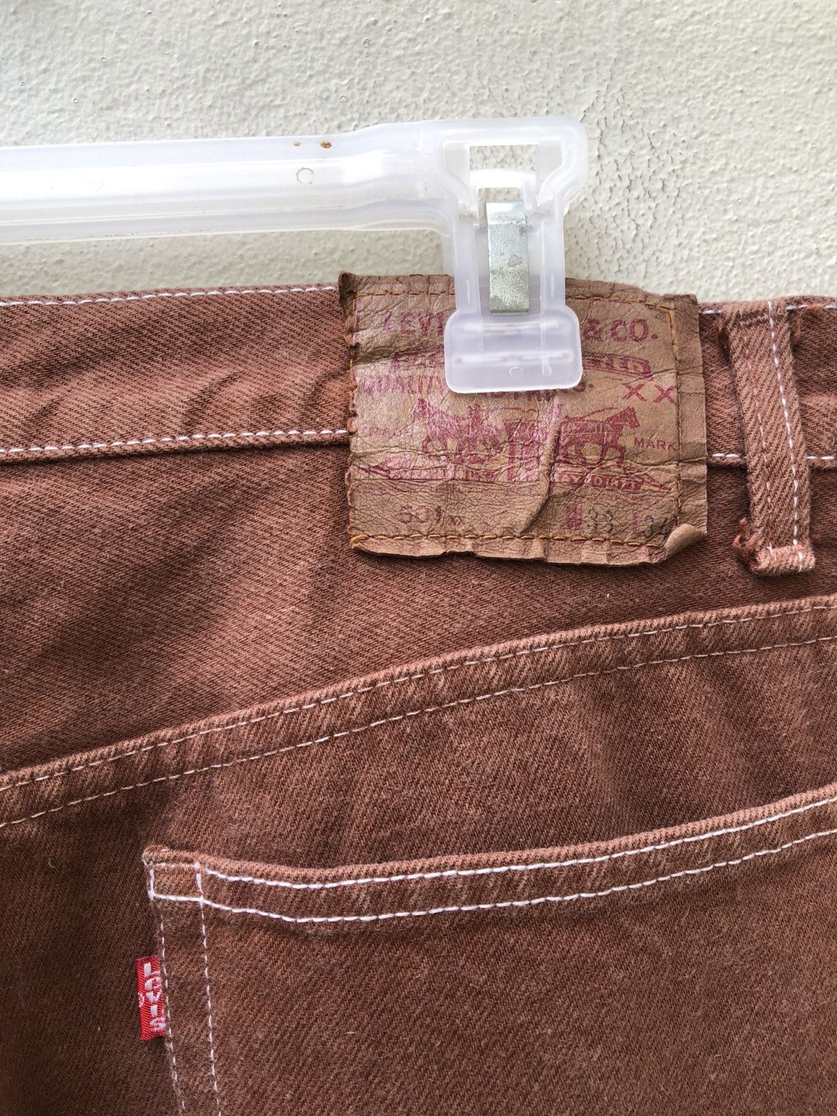 Levi's Vintage Late 80s Levi’s 501 Made in Usa Jeans Brown Denim Size US 32 / EU 48 - 15 Thumbnail