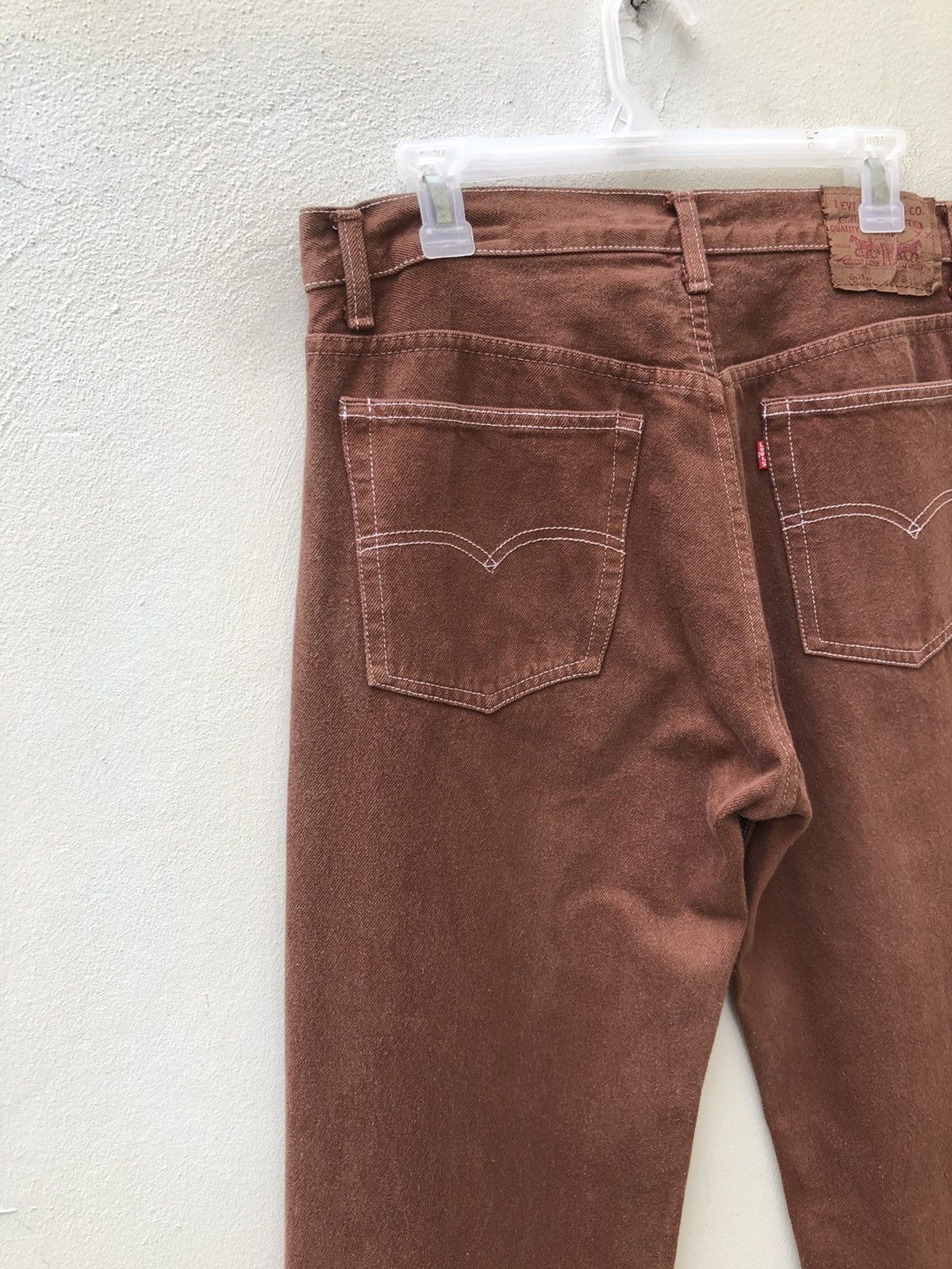 Levi's Vintage Late 80s Levi’s 501 Made in Usa Jeans Brown Denim Size US 32 / EU 48 - 11 Thumbnail