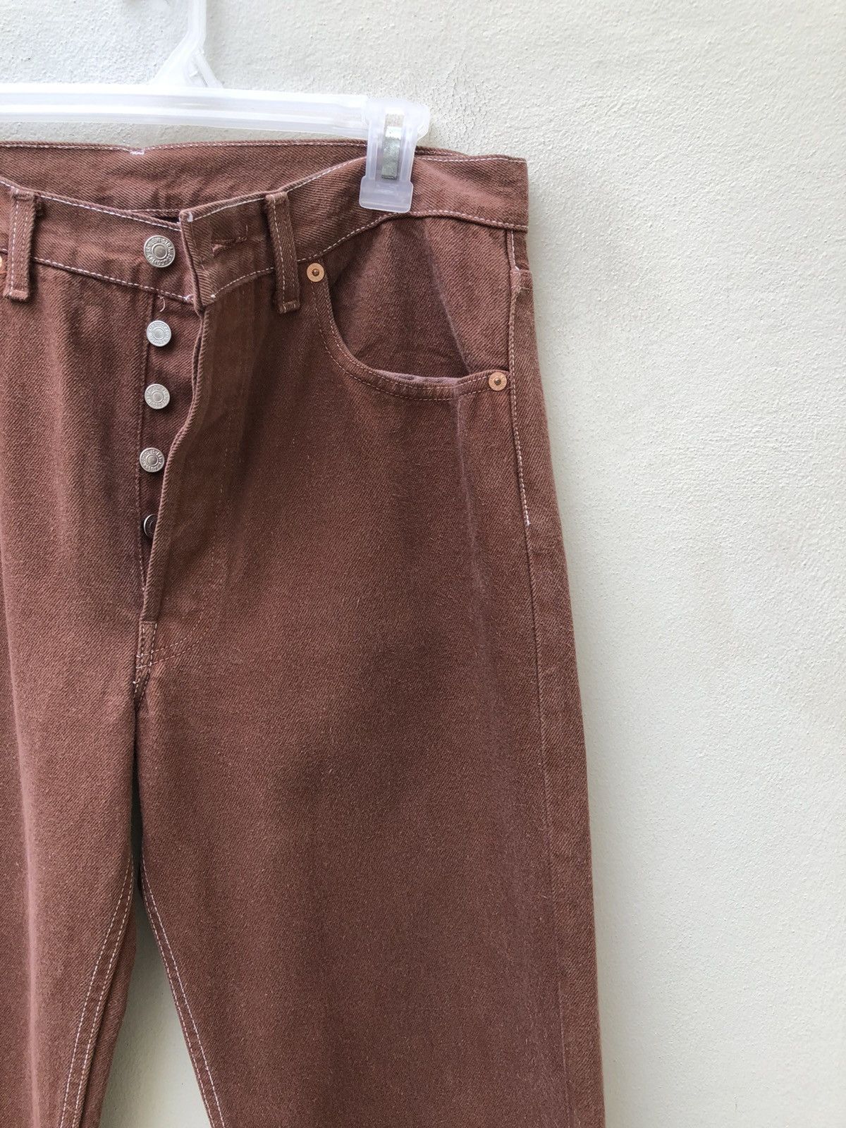 Levi's Vintage Late 80s Levi’s 501 Made in Usa Jeans Brown Denim Size US 32 / EU 48 - 6 Thumbnail