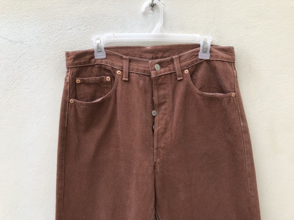 Levi's Vintage Late 80s Levi’s 501 Made in Usa Jeans Brown Denim Size US 32 / EU 48 - 2 Thumbnail
