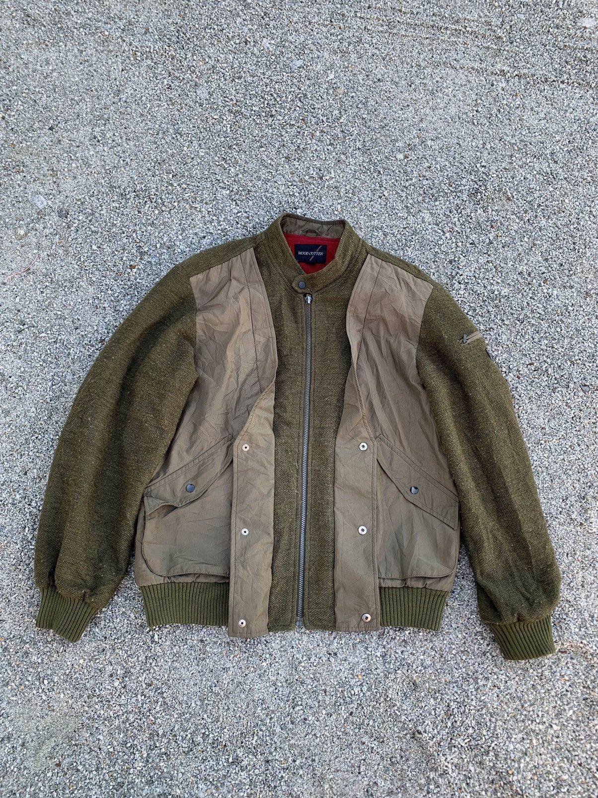 Japanese Brand × Vintage Vintage Wood Cutter Wool Bomber Jacket Size US L / EU 52-54 / 3 - 2 Thumbnail