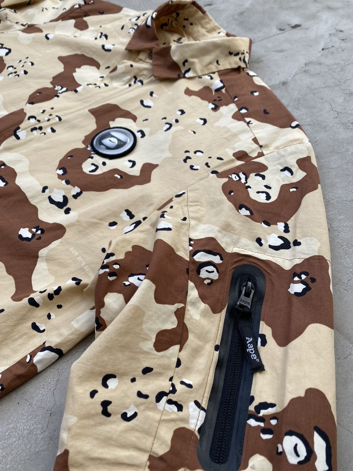 Aape Bape Camo Zip-Up Shirt Size US L / EU 52-54 / 3 - 9 Thumbnail