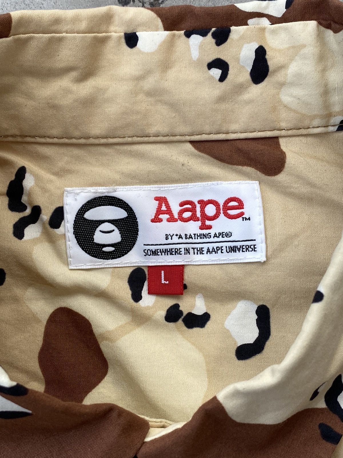 Aape Bape Camo Zip-Up Shirt Size US L / EU 52-54 / 3 - 7 Thumbnail