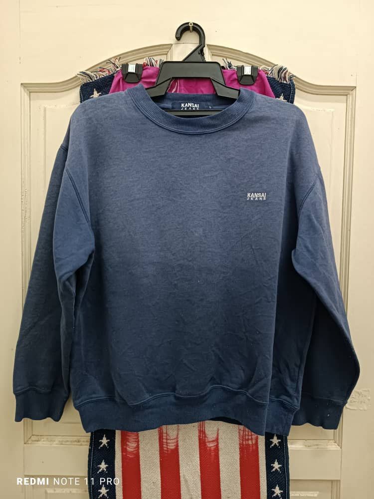 Japanese Brand × Kansai Yamamoto KANSAI JEANS SWEATSHIRT Size US L / EU 52-54 / 3 - 1 Thumbnail