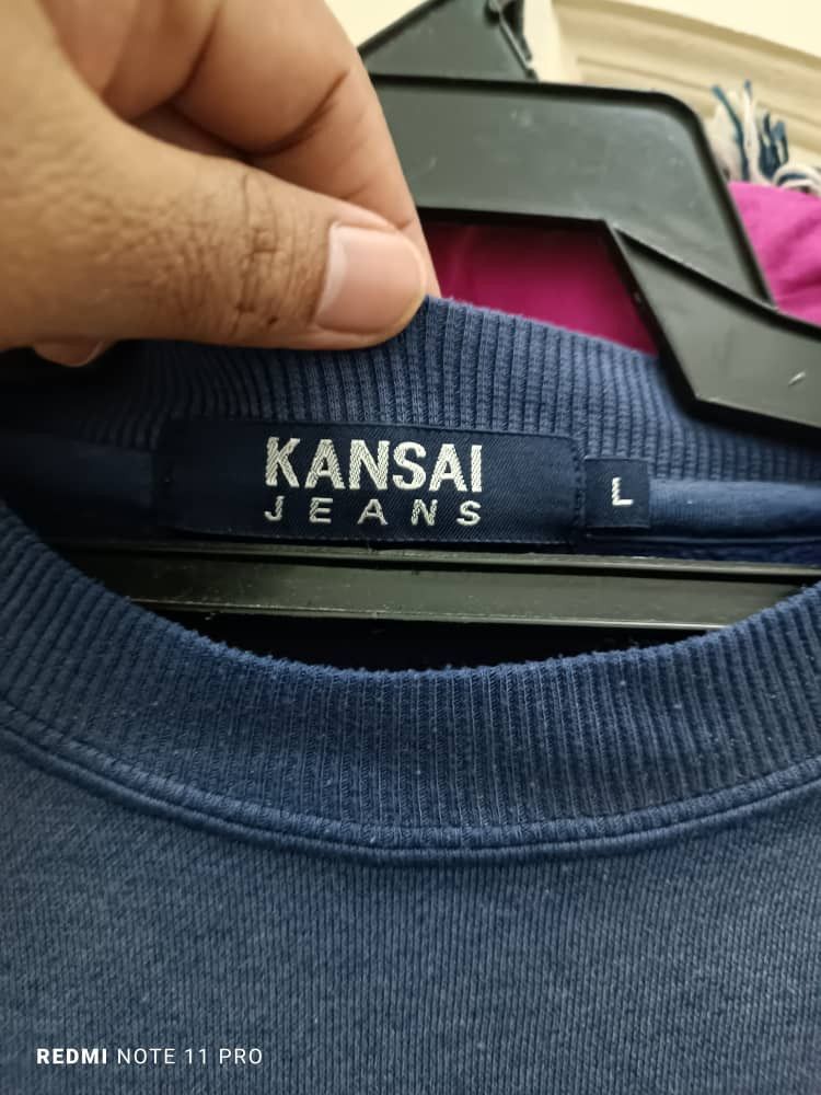 Japanese Brand × Kansai Yamamoto KANSAI JEANS SWEATSHIRT Size US L / EU 52-54 / 3 - 2 Thumbnail