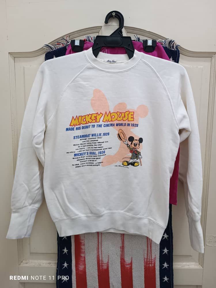Japanese Brand × Mickey Mouse × Vintage MICKEY MOUSE VINTAGE JAPANS SWEATSHIRT Size US XS / EU 42 / 0 - 1 Thumbnail