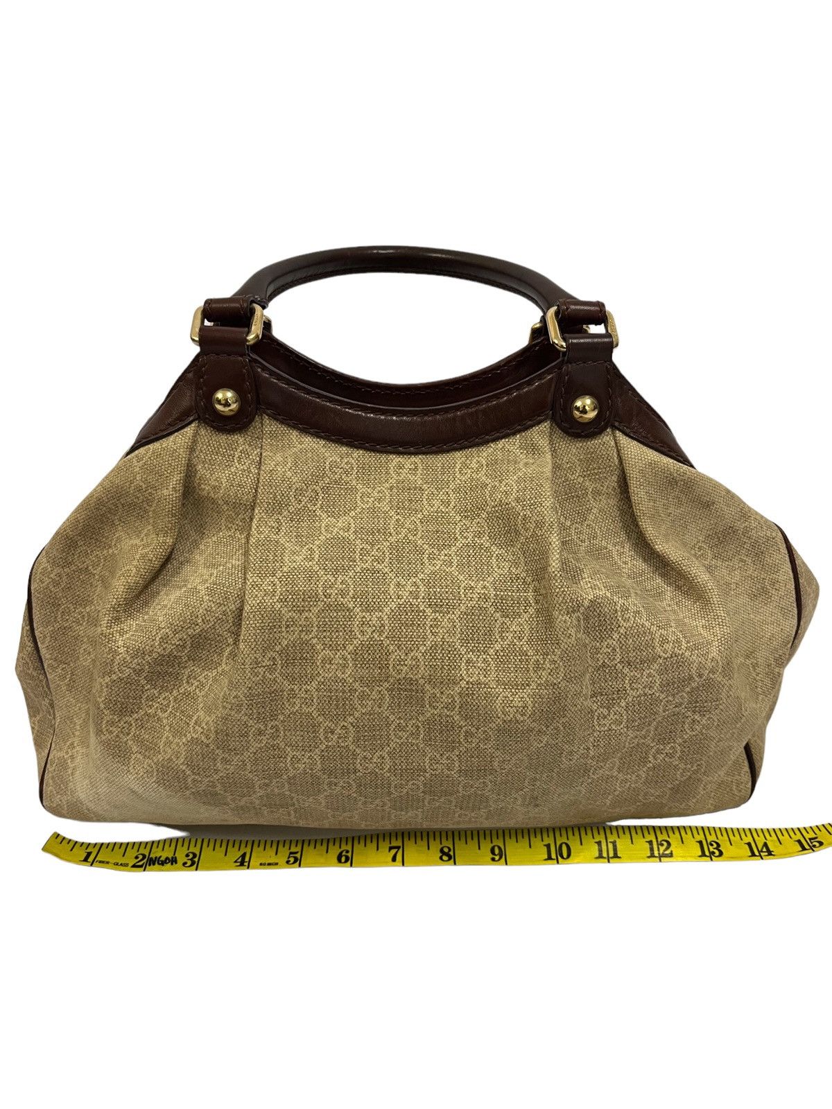 Gucci Gucci Handbag Fullprint Chain Logo Size ONE SIZE - 15 Thumbnail