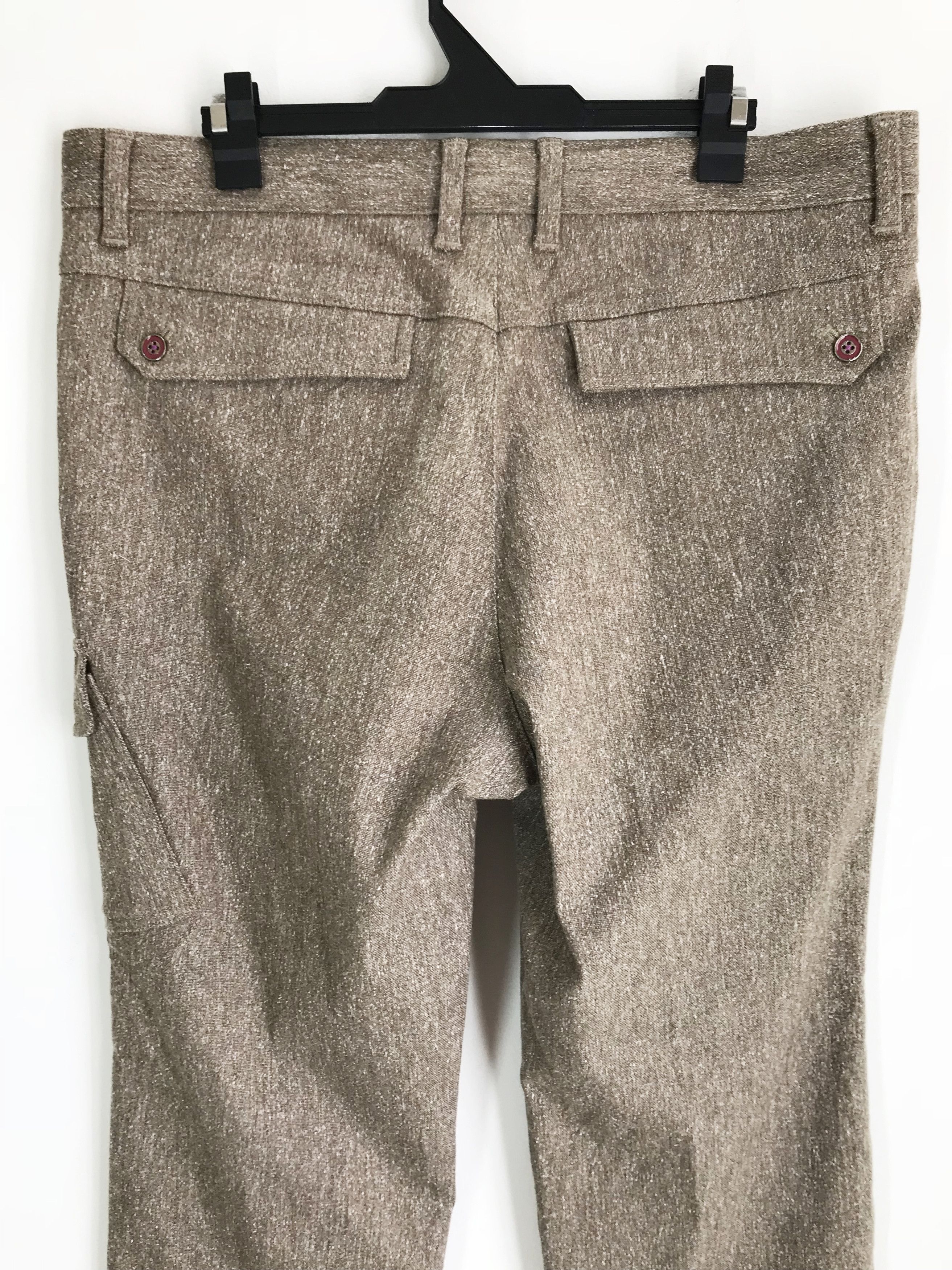 Japanese Brand GREEN CLUBS Salt & Pepper Multi Pocket Cargo Pant Size US 36 / EU 52 - 8 Thumbnail