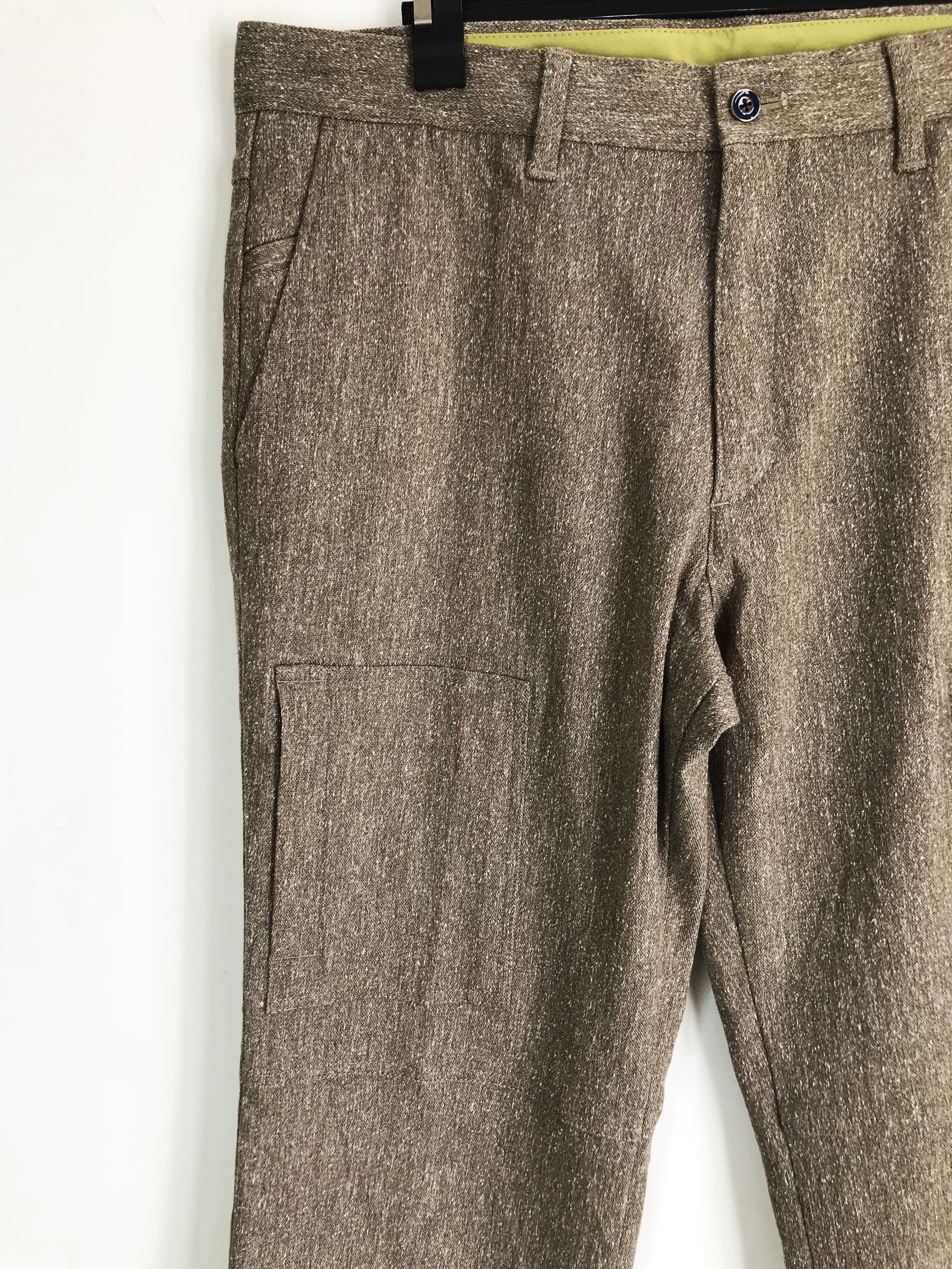 Japanese Brand GREEN CLUBS Salt & Pepper Multi Pocket Cargo Pant Size US 36 / EU 52 - 6 Thumbnail