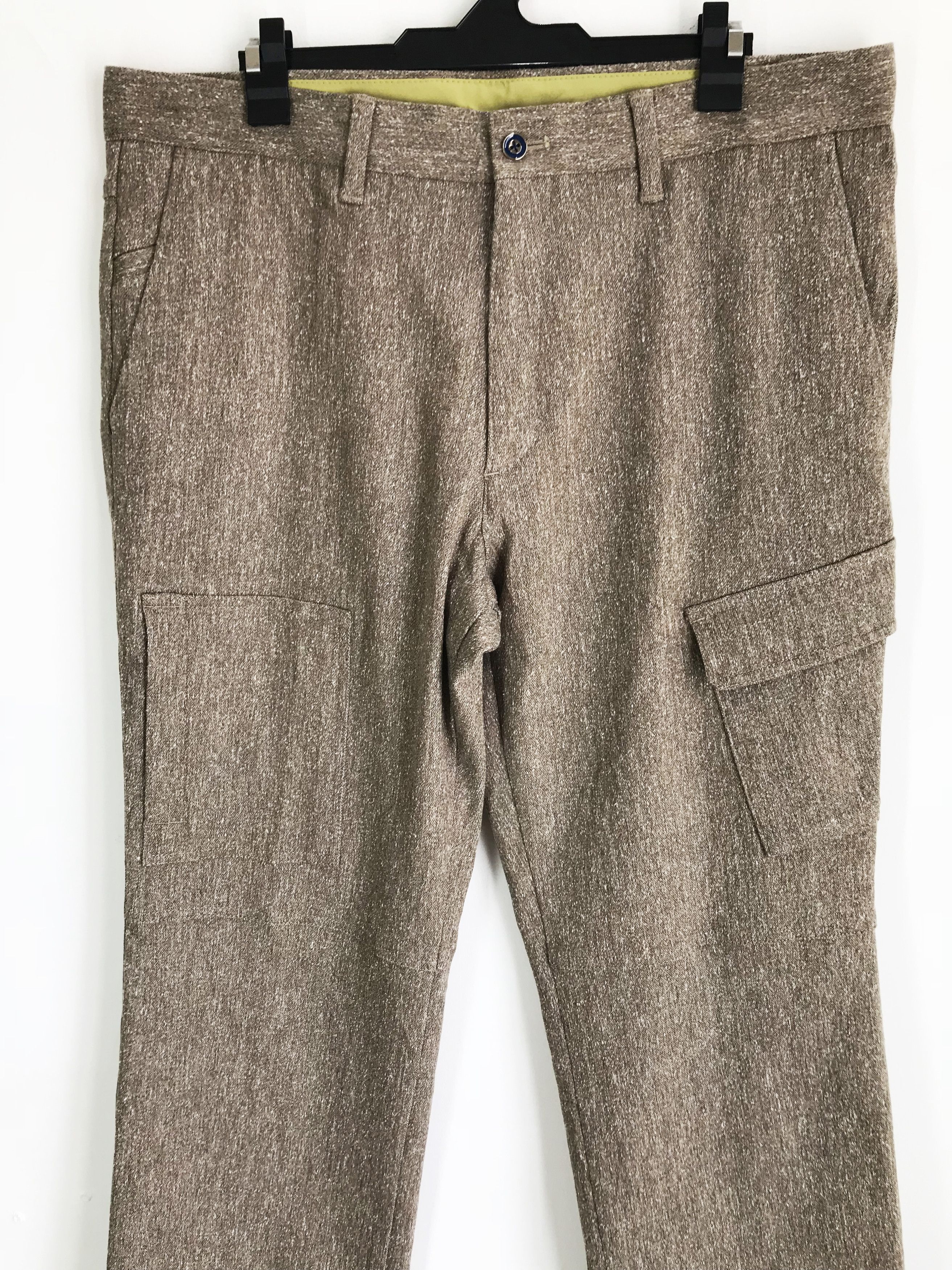 Japanese Brand GREEN CLUBS Salt & Pepper Multi Pocket Cargo Pant Size US 36 / EU 52 - 2 Thumbnail