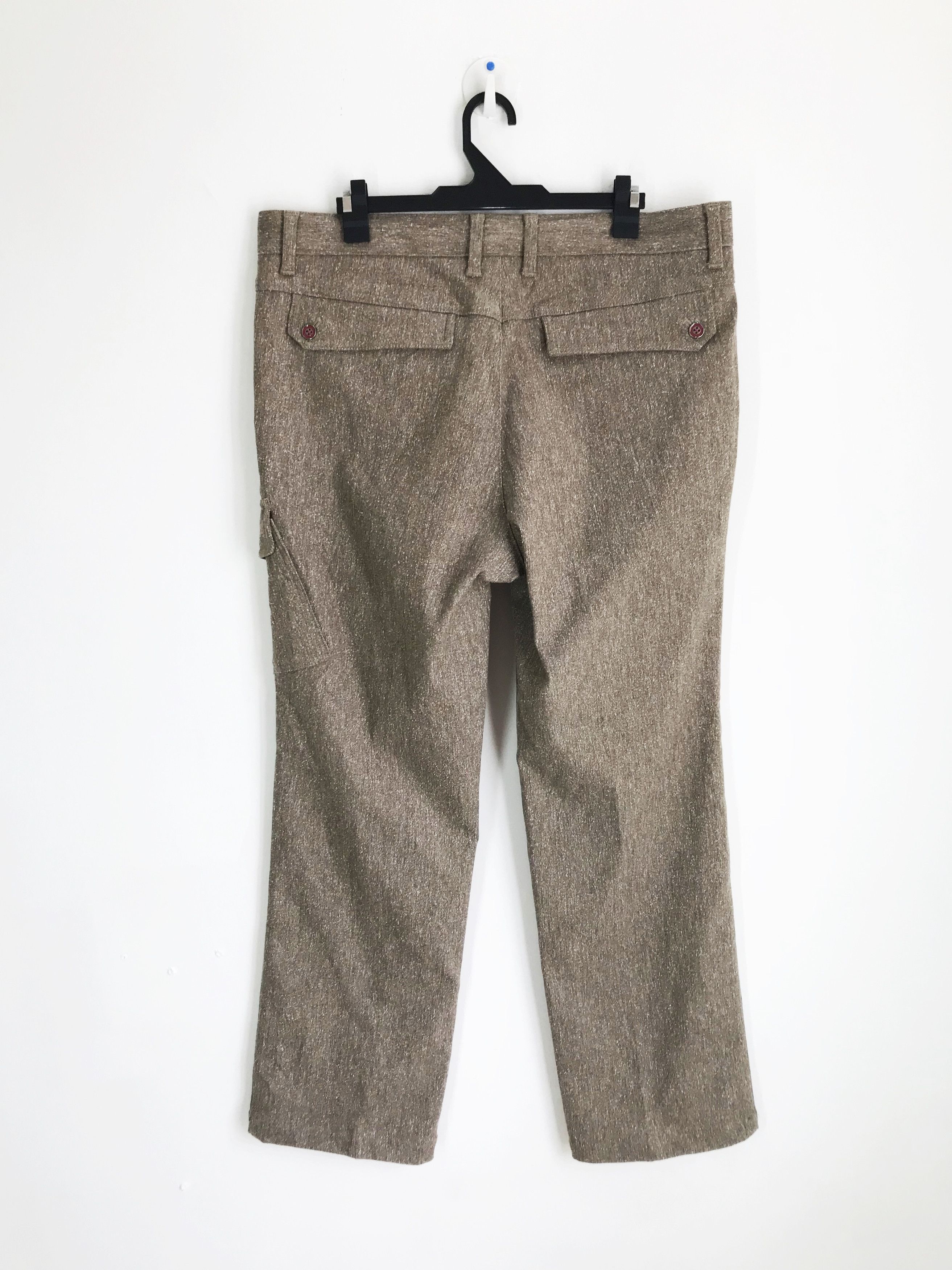 Japanese Brand GREEN CLUBS Salt & Pepper Multi Pocket Cargo Pant Size US 36 / EU 52 - 7 Thumbnail