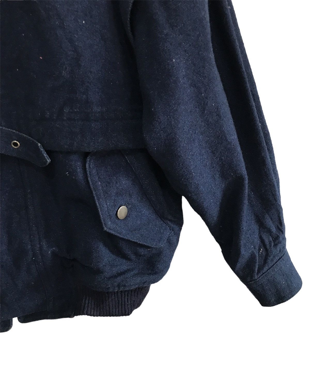 Hai Sporting Gear × Issey Miyake × Vintage 💥🇯🇵💥Vintage Hai Sporting Gear wool denim bomber parachute Size US M / EU 48-50 / 2 - 5 Thumbnail