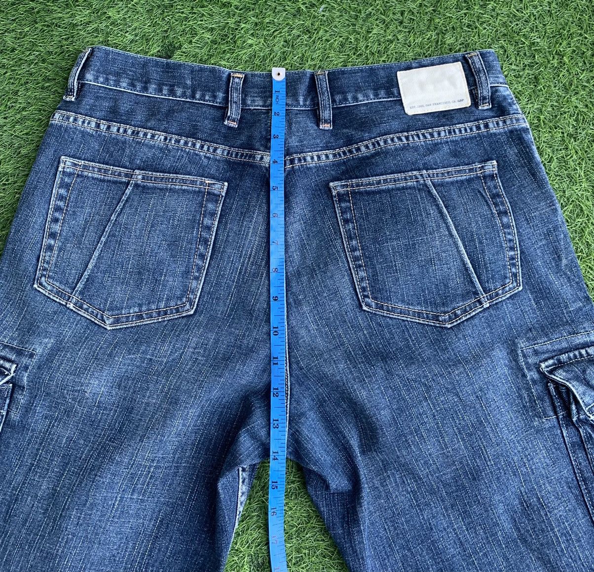 Gap Designer Gap Cargo Slim Pocket Jeans Size US 34 / EU 50 - 17 Thumbnail