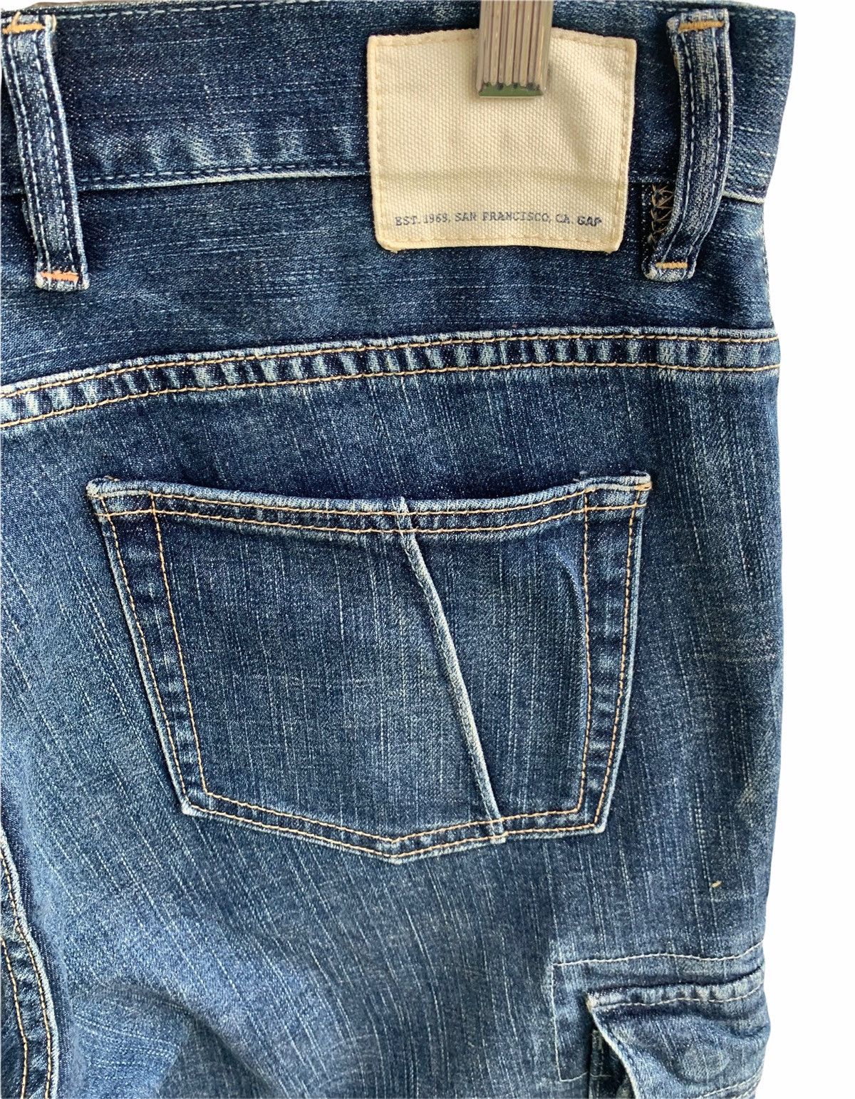 Gap Designer Gap Cargo Slim Pocket Jeans Size US 34 / EU 50 - 9 Thumbnail