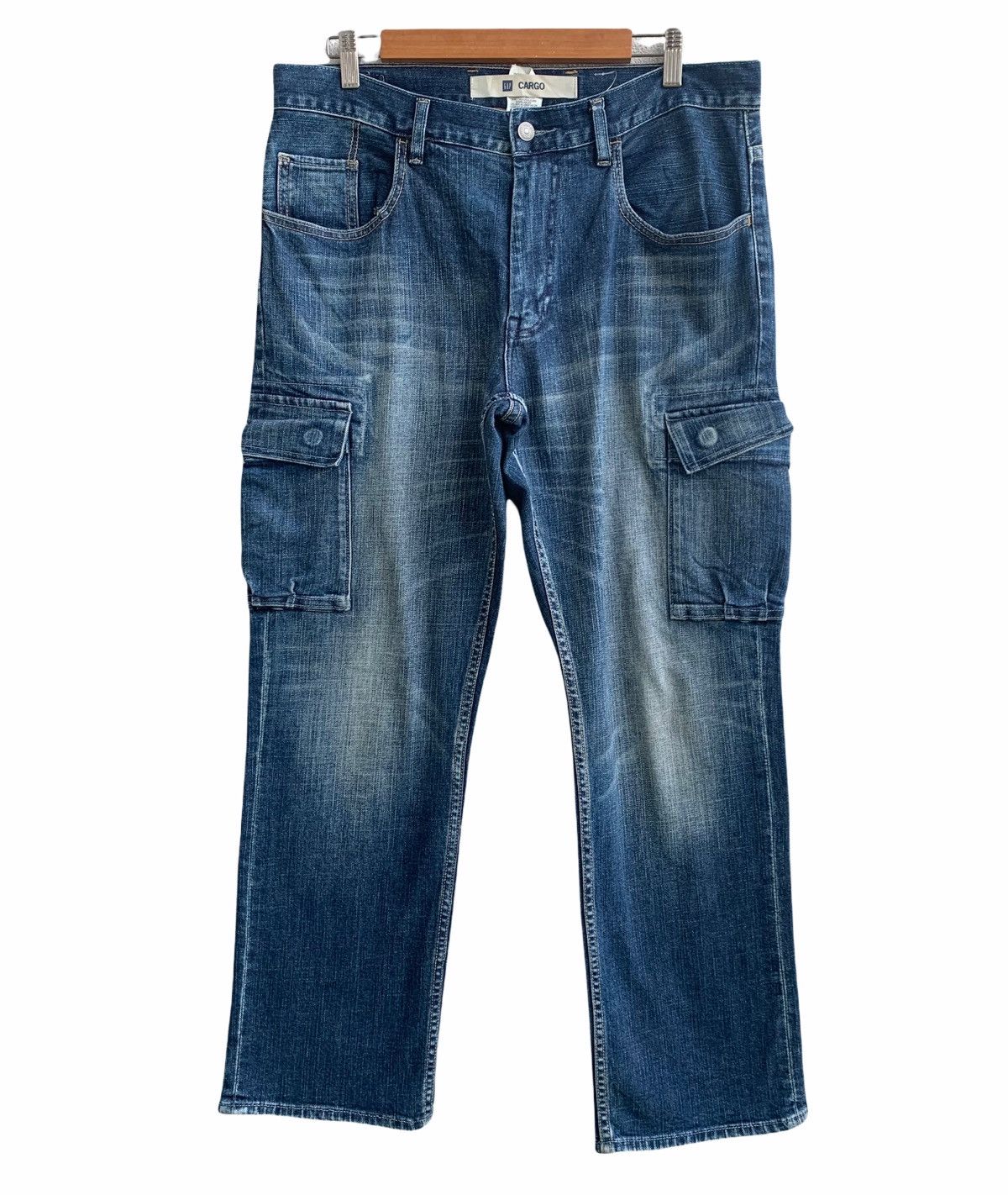 Gap Designer Gap Cargo Slim Pocket Jeans Size US 34 / EU 50 - 1 Thumbnail