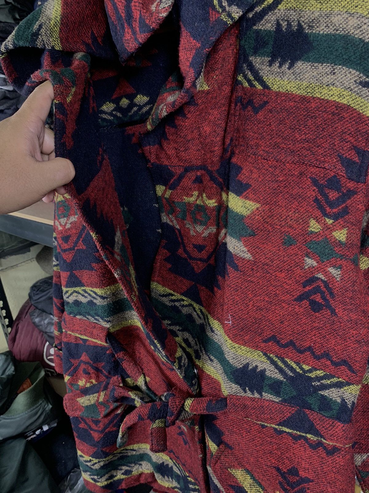 Japanese Brand Vintage Japanese Navajo Hoodie Jacket J Love H81 Size US M / EU 48-50 / 2 - 2 Thumbnail
